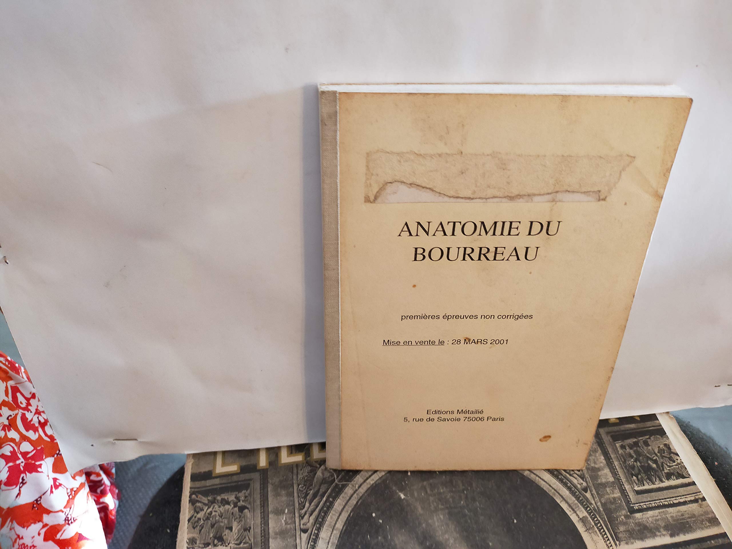 Anatomie du bourreau 9782864243816