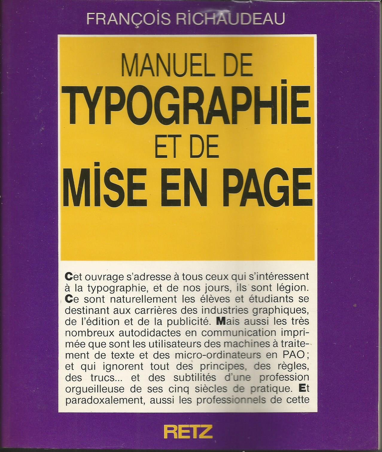 Manuel de typographie et de mise en page 9782725612911