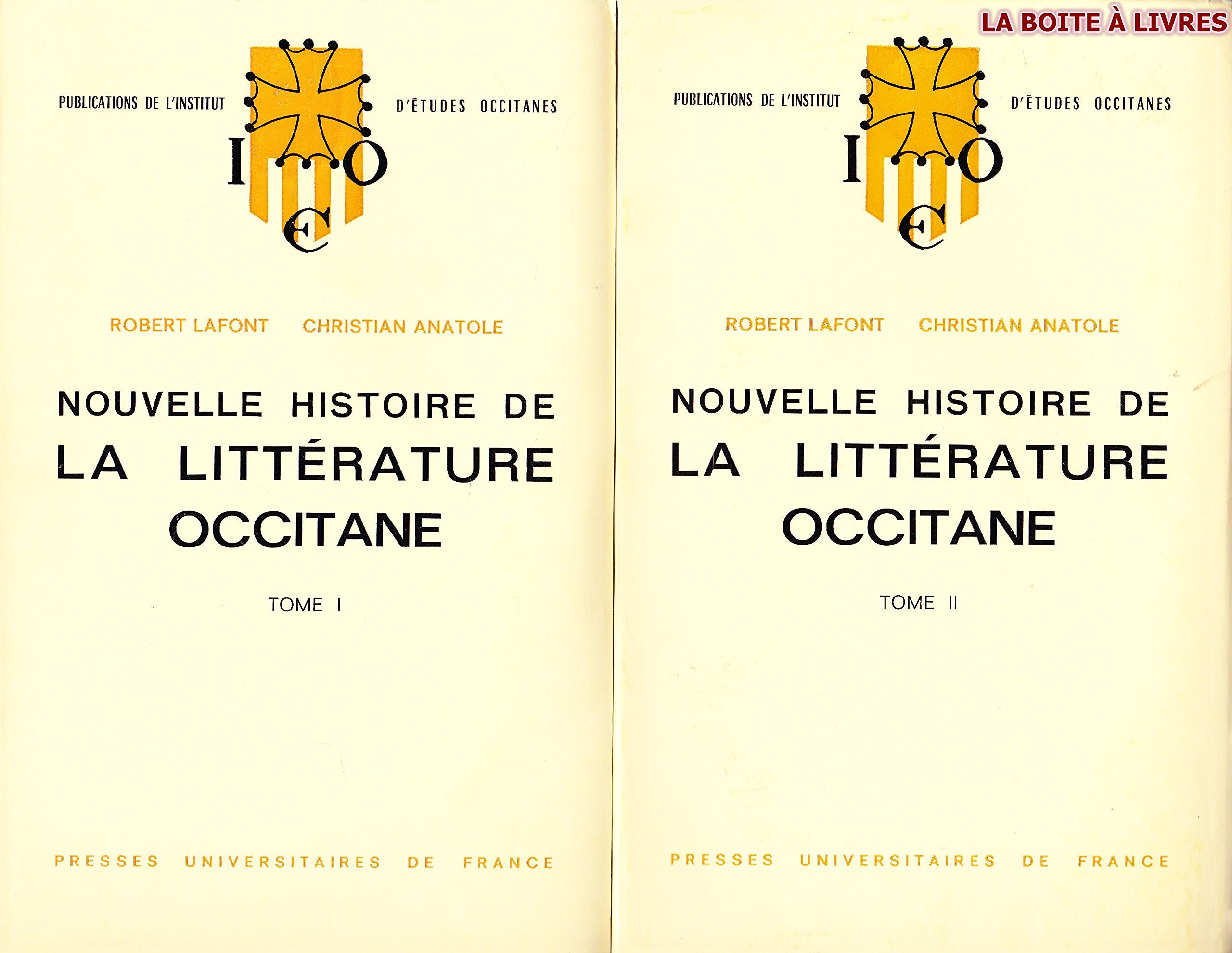 Nouvelle histoire de la litterature occitane 