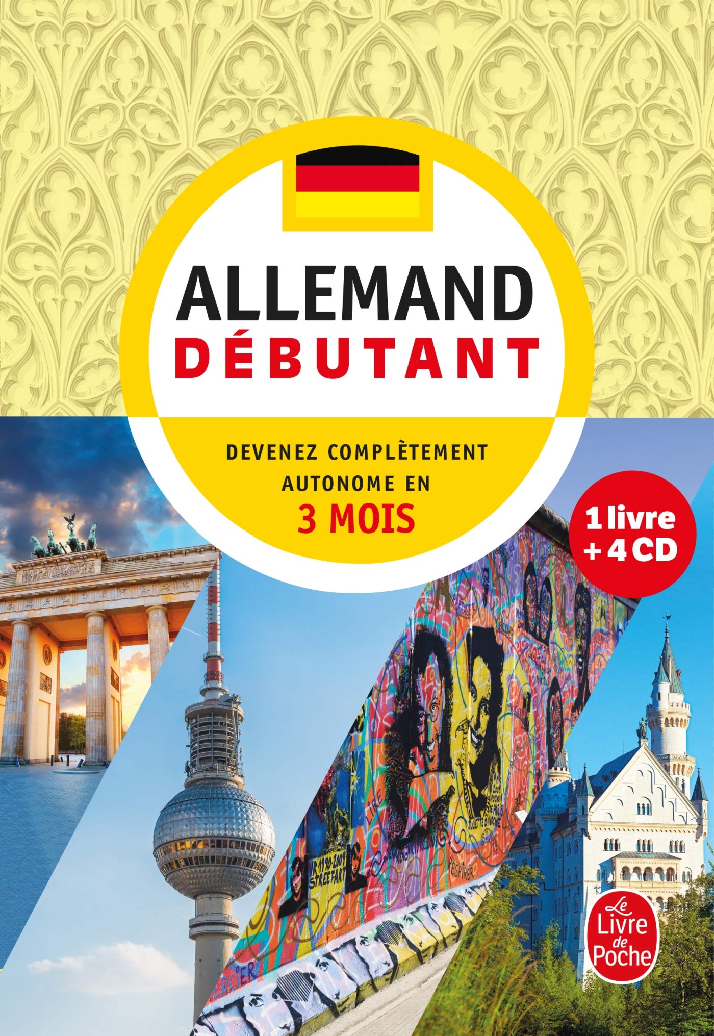Coffret allemand débutant livre + 4 CD 9782253088066