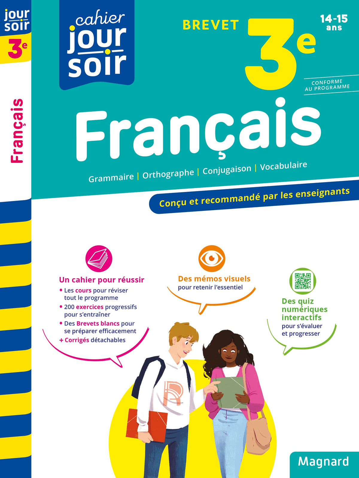 Français 3e Brevet - Cahier Jour Soir: Conçu et recommandé par les enseignants 9782210777286
