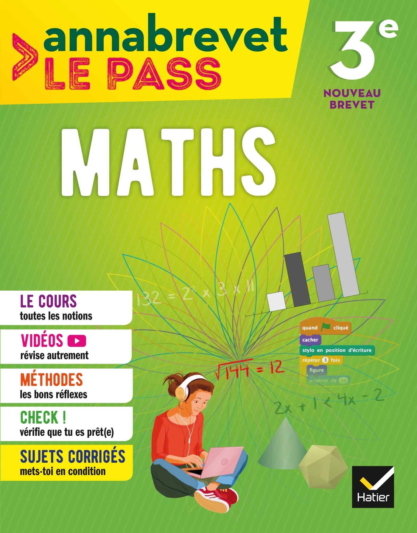 Annabrevet Le Pass - Maths 3e 9782401044838