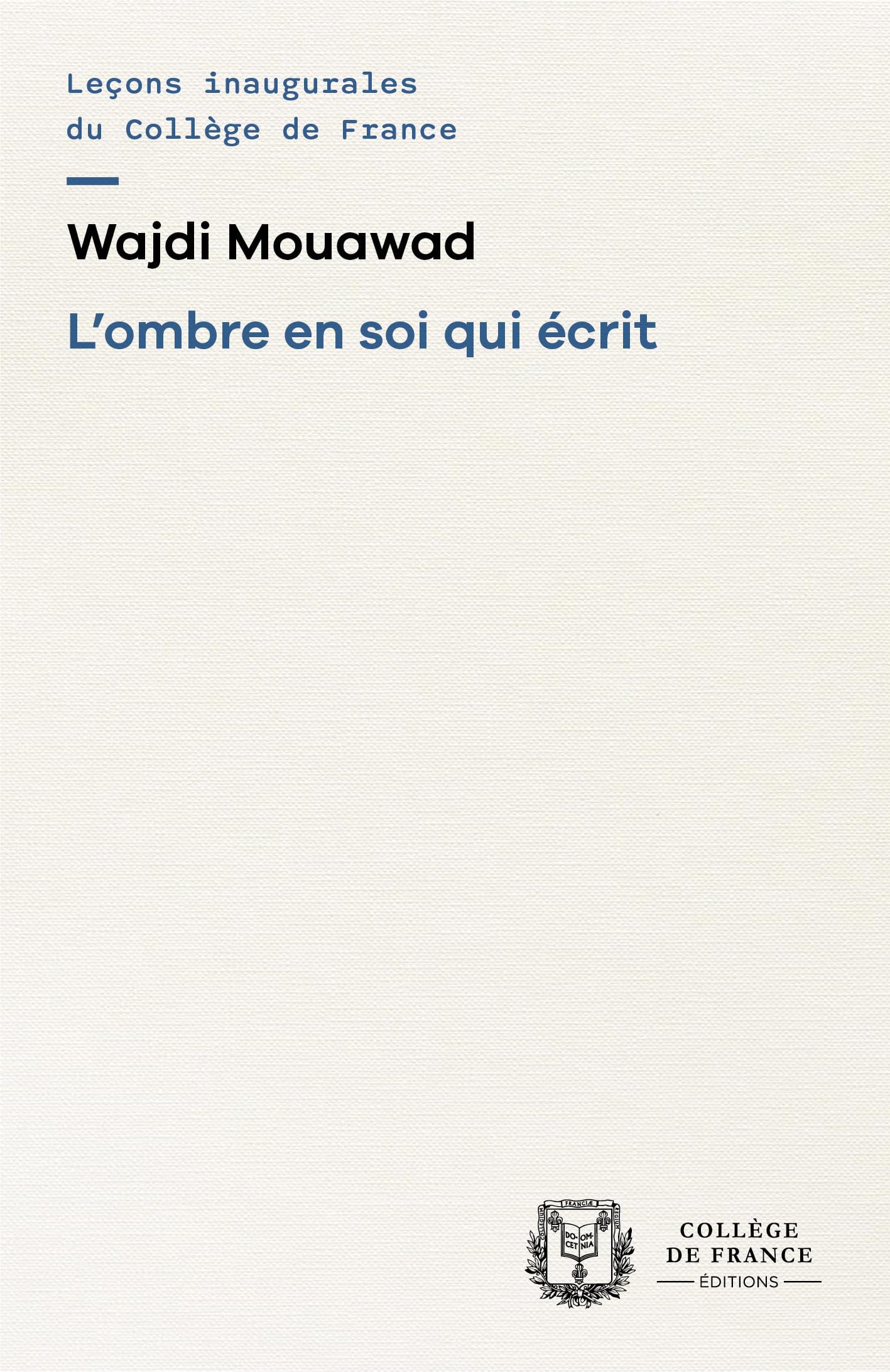 L'ombre en soi qui écrit 9782722608429