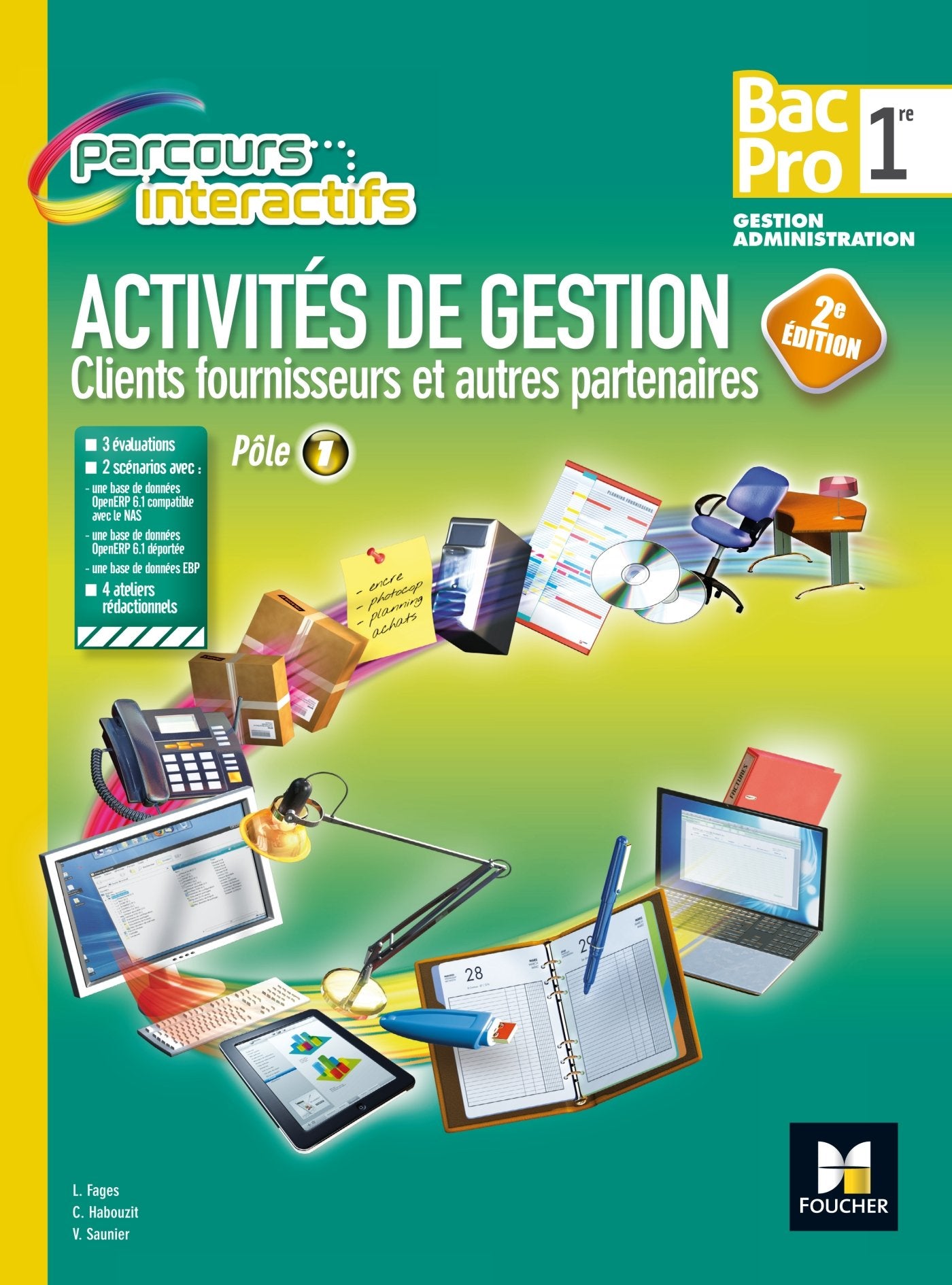 Parcours Interactifs - Activités de gestion clients fournisseurs - 1re BAC PRO GA 9782216134533