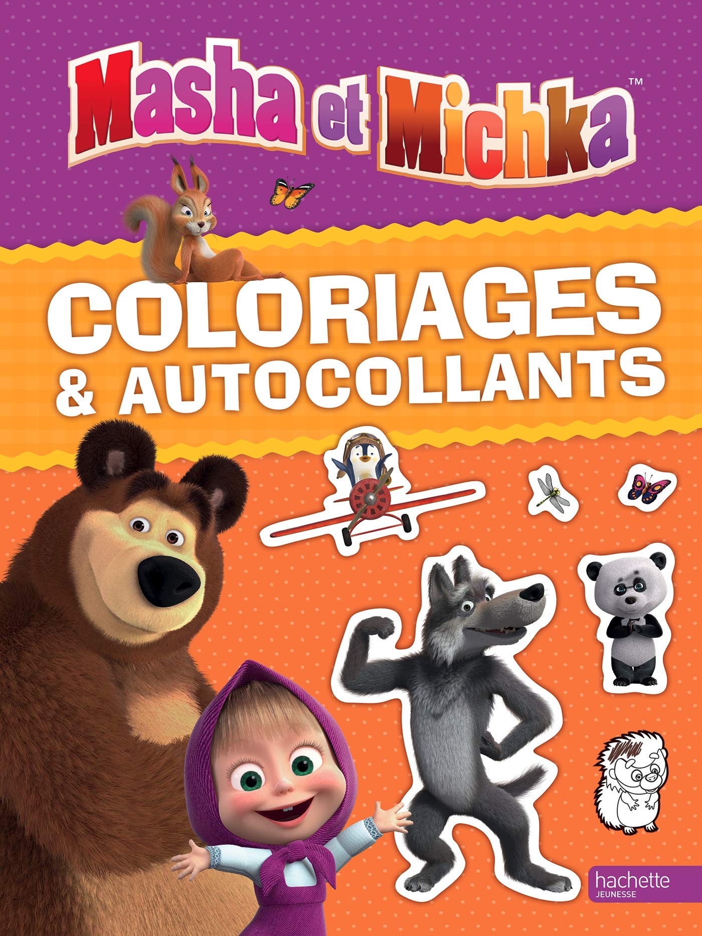 Masha et Michka - Coloriages et autocollants 9782017090588