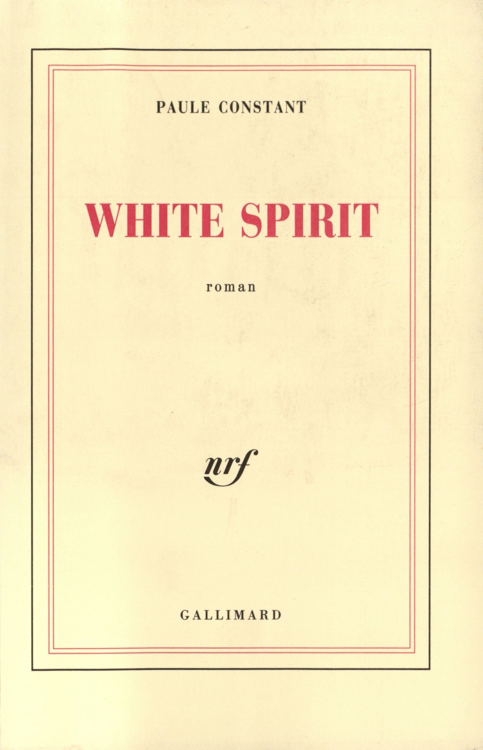 White spirit 9782070714384