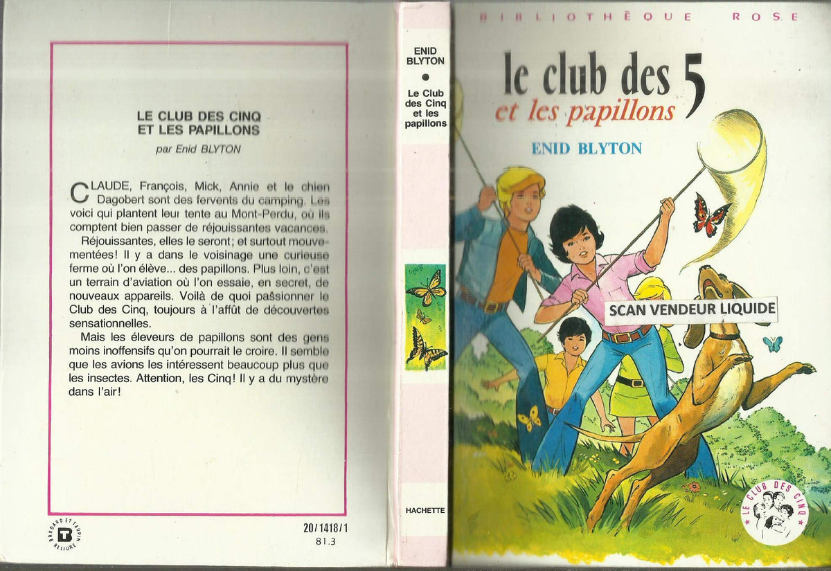 Le Club des Cinq et les papillons 9782010007347