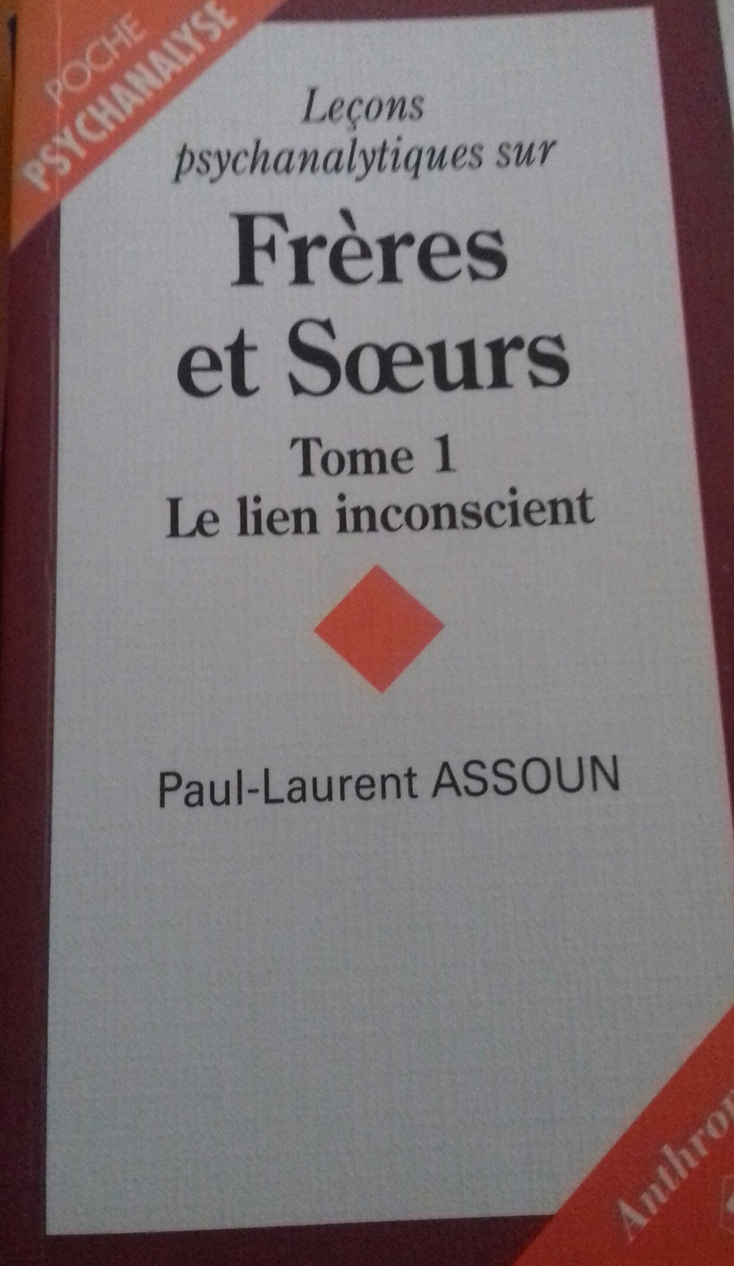 Leçons psychanalytiques sur frères et soeurs tome I Le lien inconscient 9782717836462