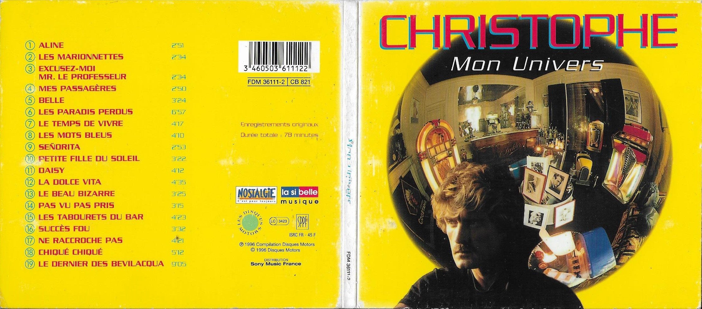 Mon Univers (Le Meilleur de Christophe) 3460503611122