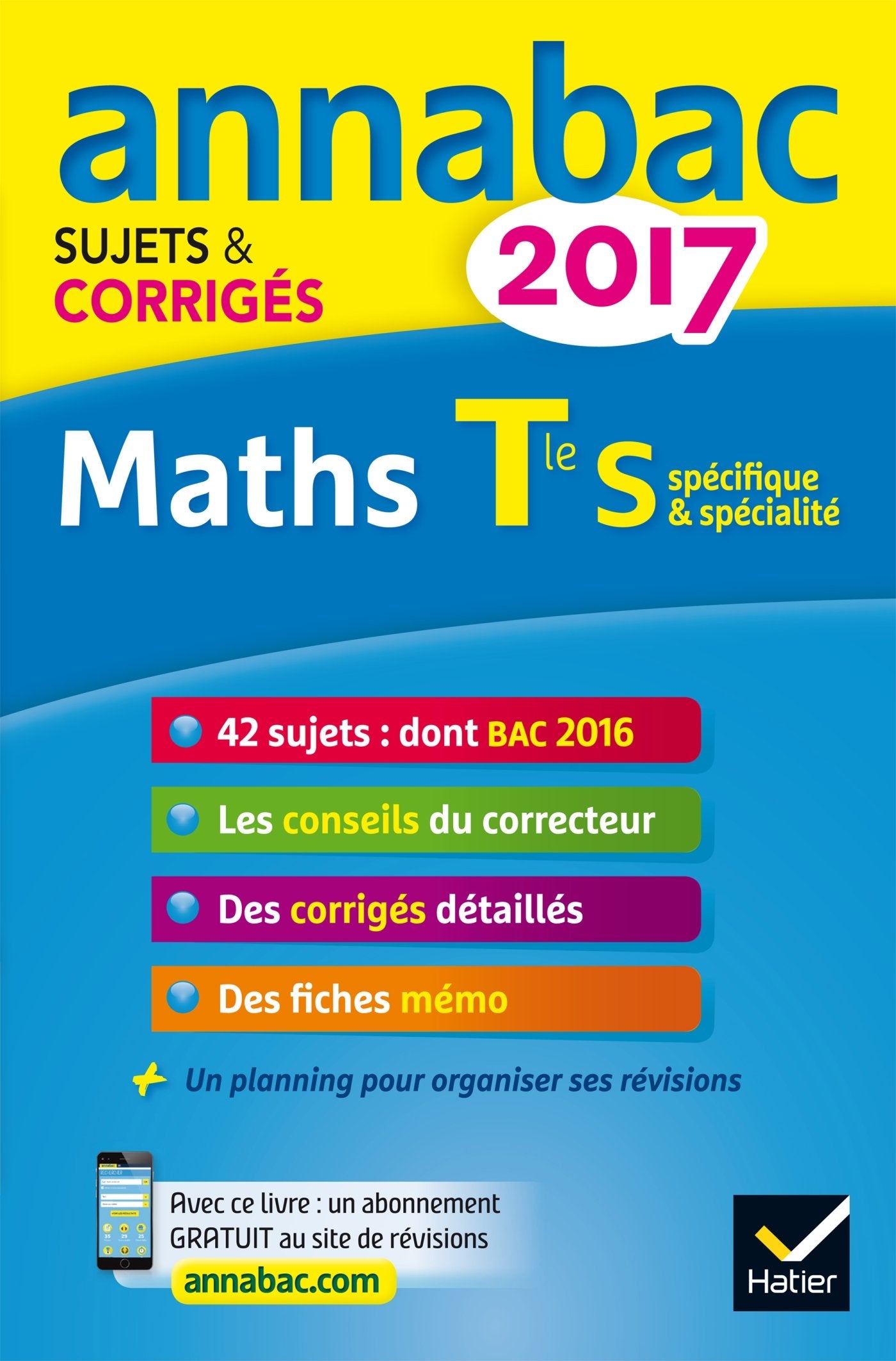 Mathématiques Tle S spécifique & spécialité: Sujets et corrigés 9782218998423