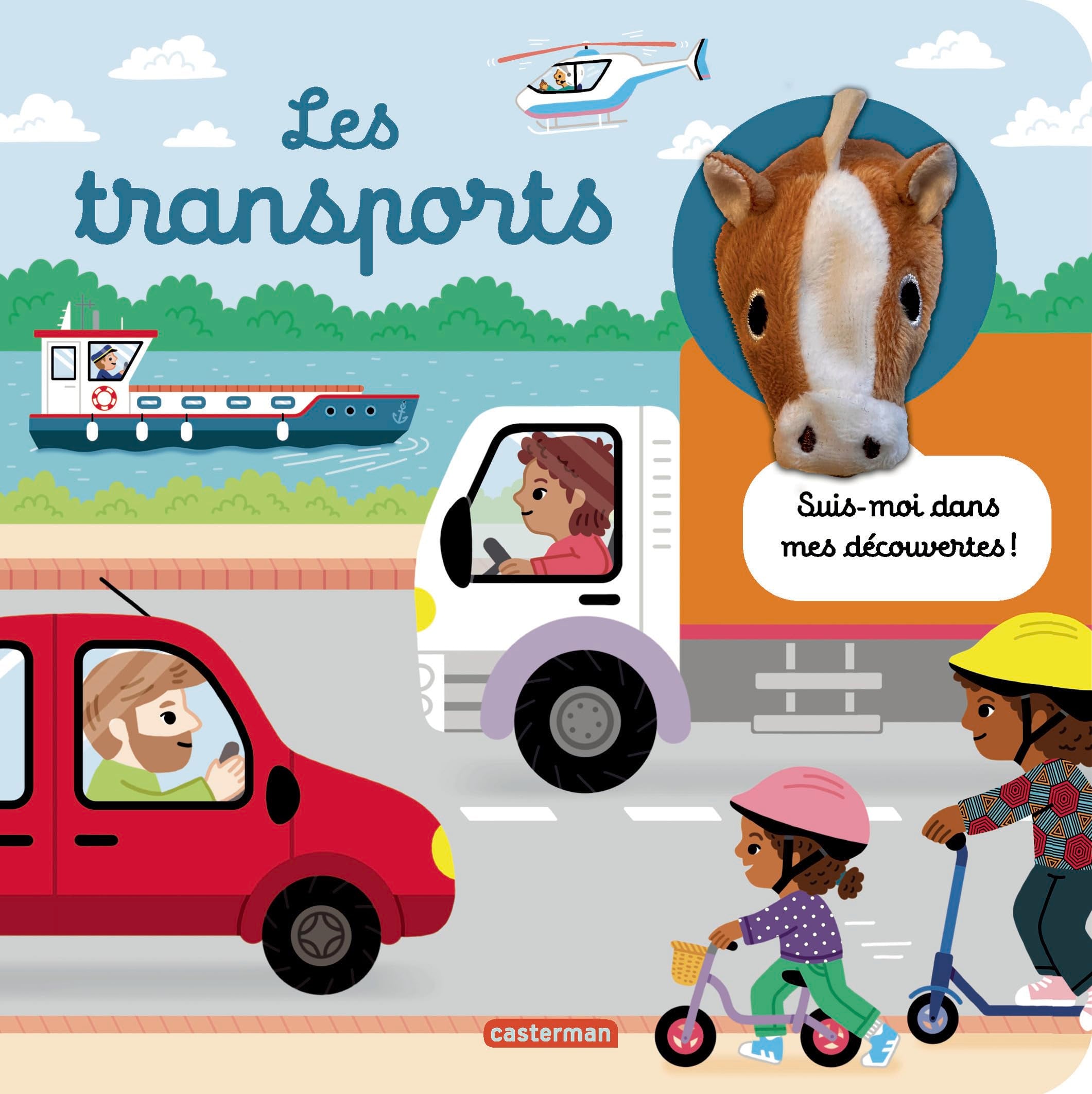 Mes docu marionnettes - Les transports: Livre marionnette pour bébé - dès 1 an 9782203275614
