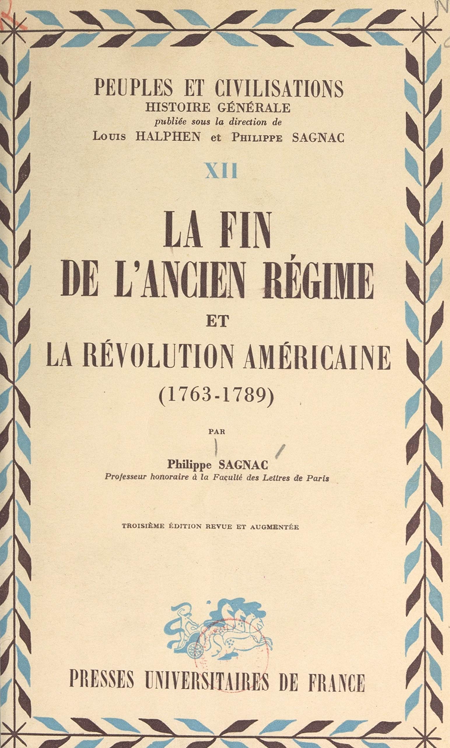 La fin de l'Ancien régime et la révolution américaine, 1763-1789 