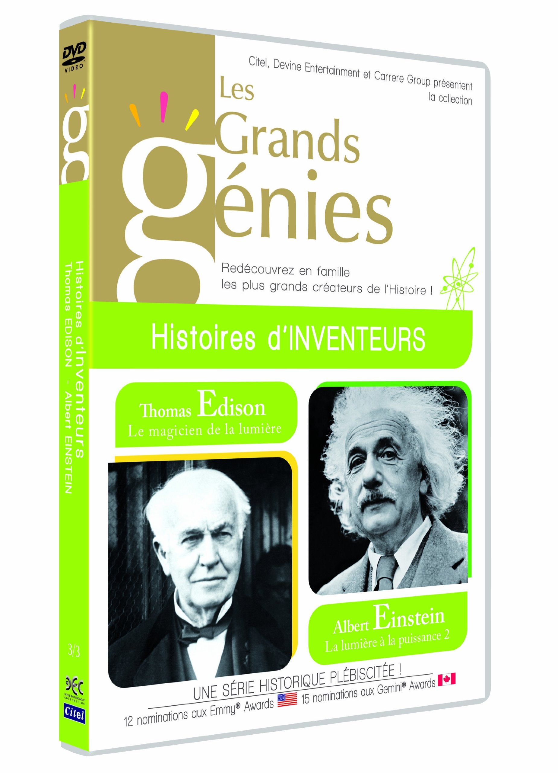 Les Grands Génies : Histoires d'inventeurs : Edison - Einstein 3309450030429