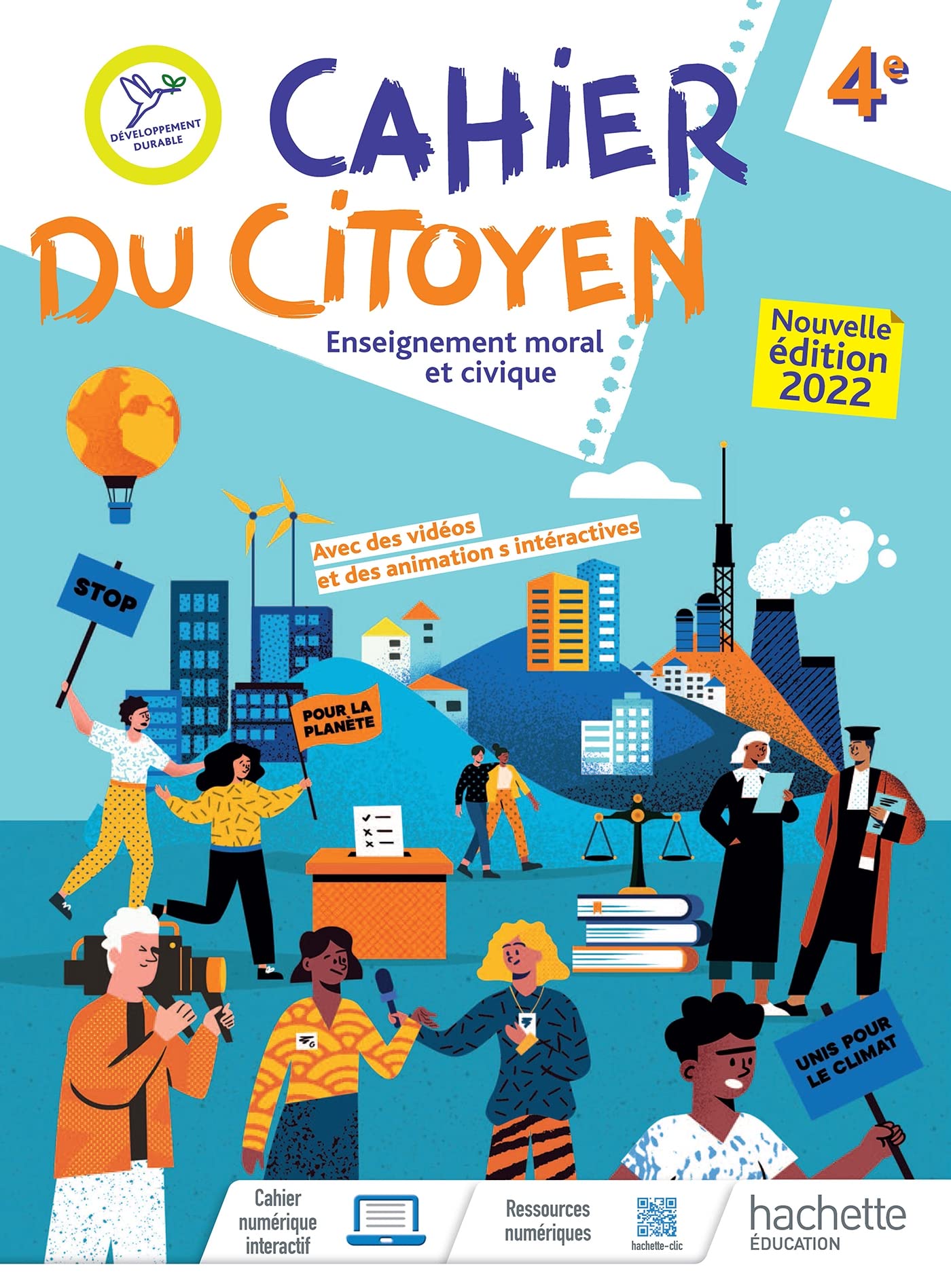 Cahier du citoyen Enseignement moral et civique 4e - Ed. 2022 9782017067030