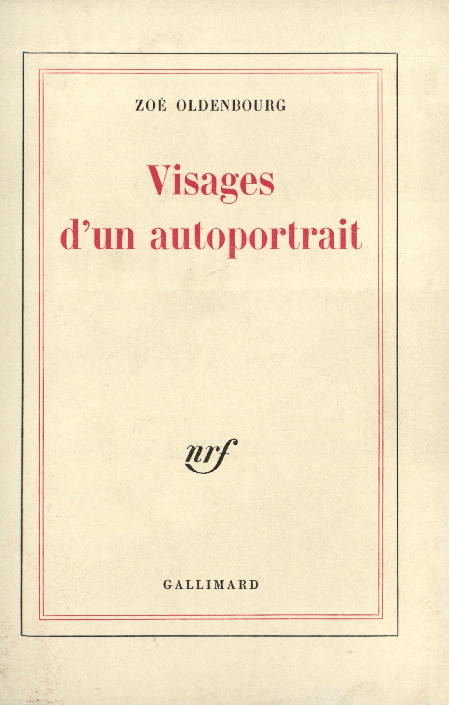 Visages d'un autoportrait 9782070295210
