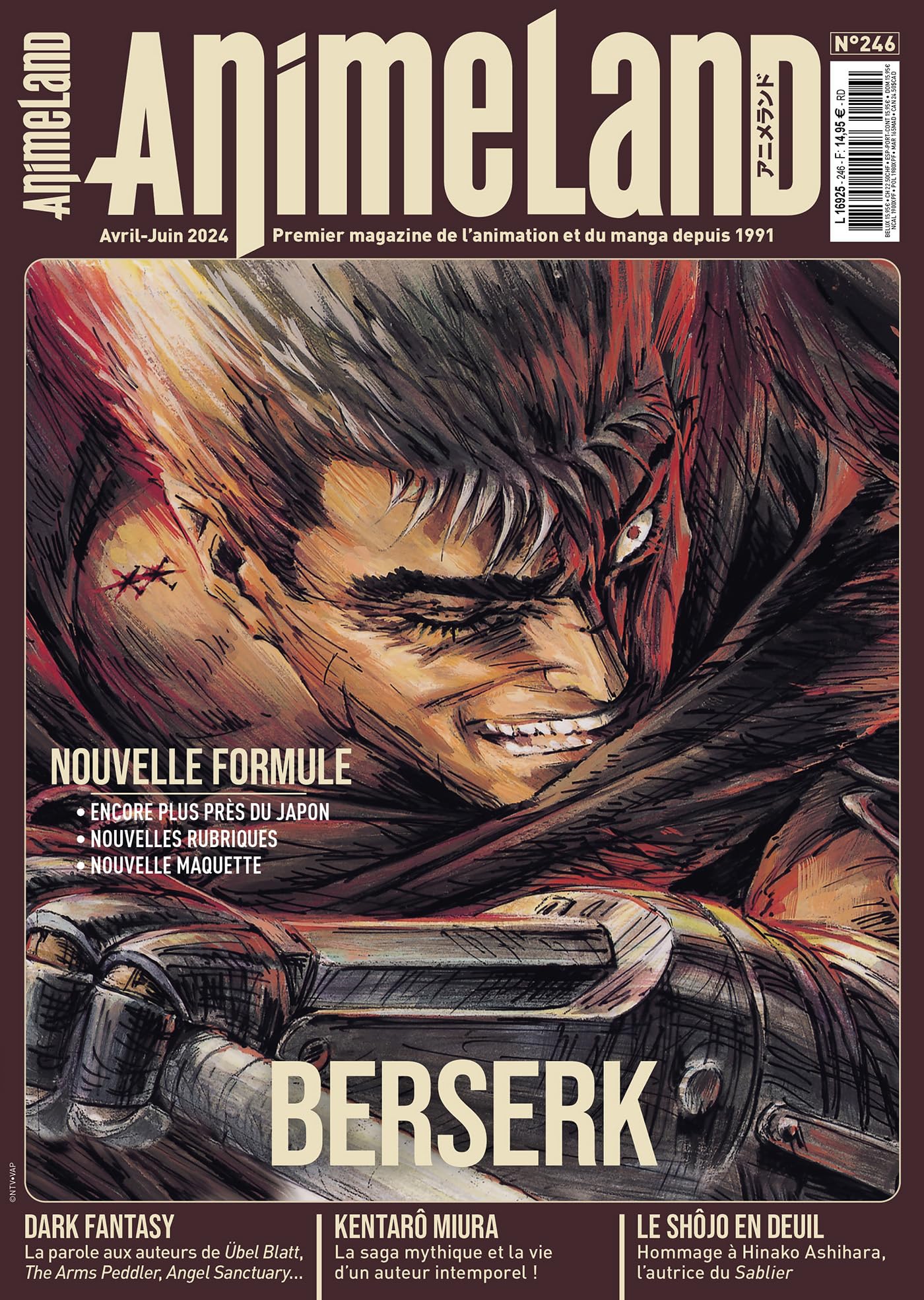 Animeland 246 Berserk et la dark fantasy 9782376974703