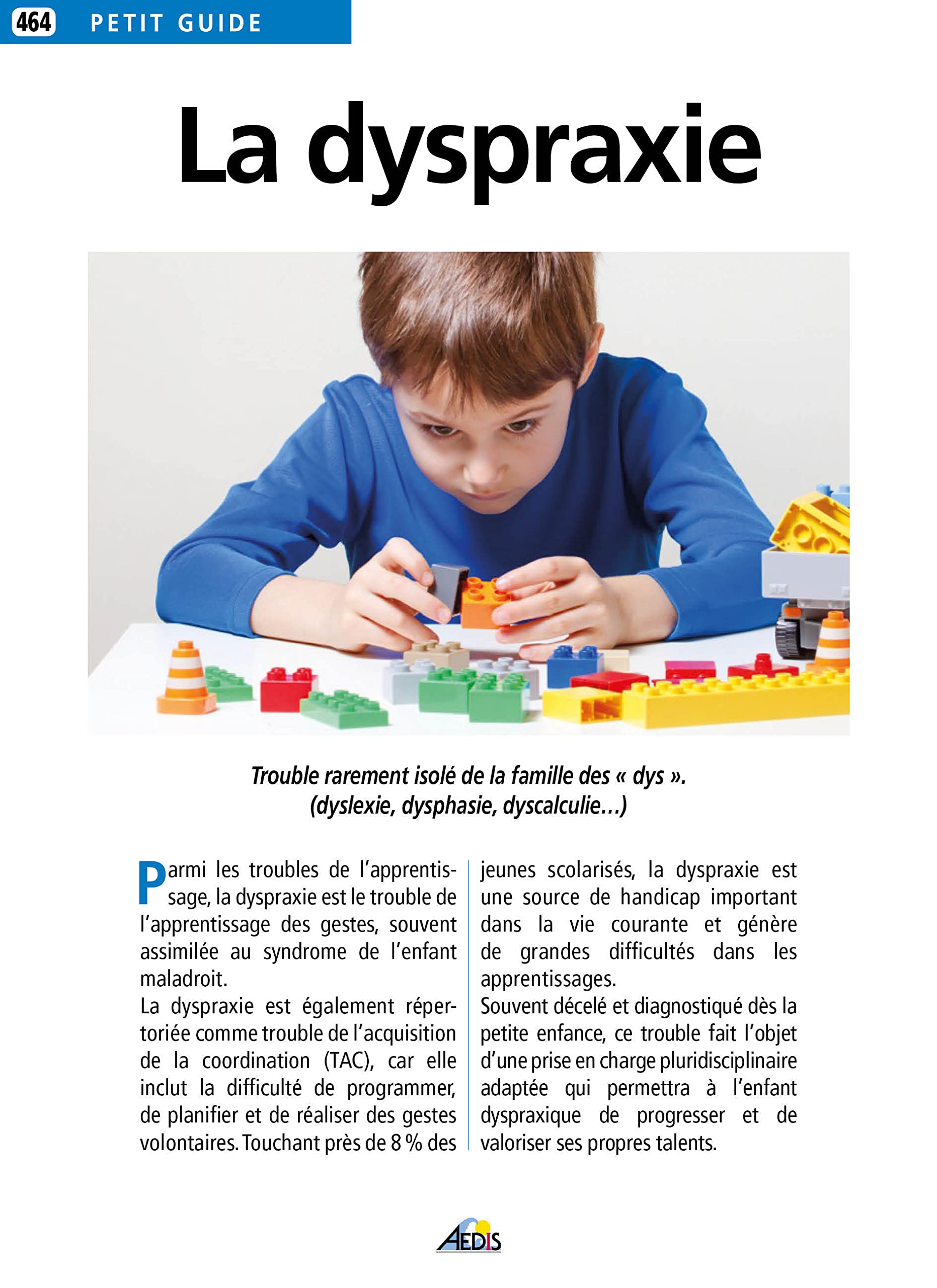 PG464 - La Dyspraxie 9782842599454