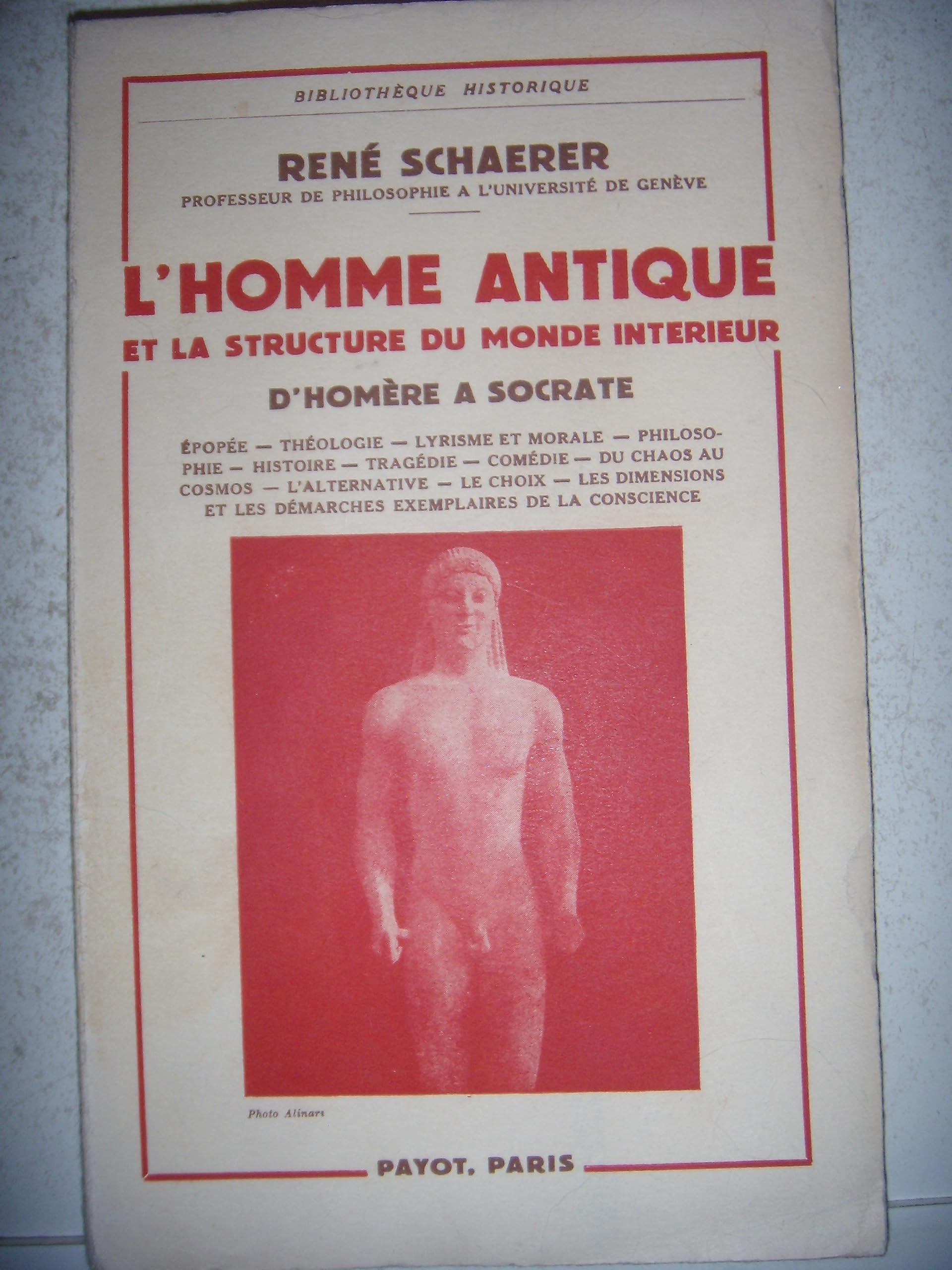 L'homme antique et la structure du monde intérieu 
