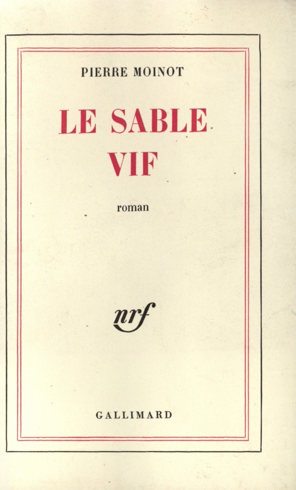 Le Sable vif 9782070245130