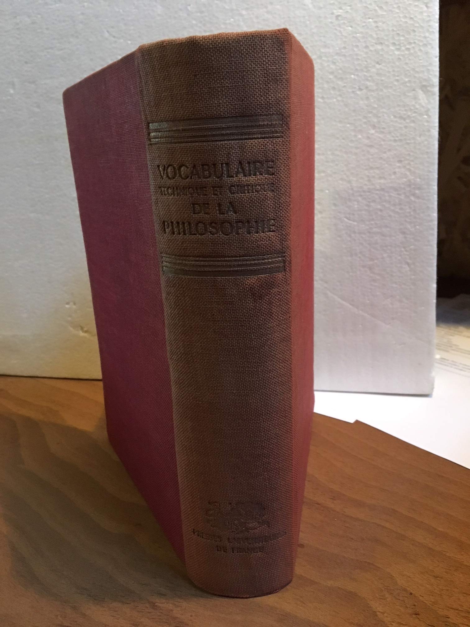 Vocabulaire Technique Et Critique De La Philosophie 9782130419914