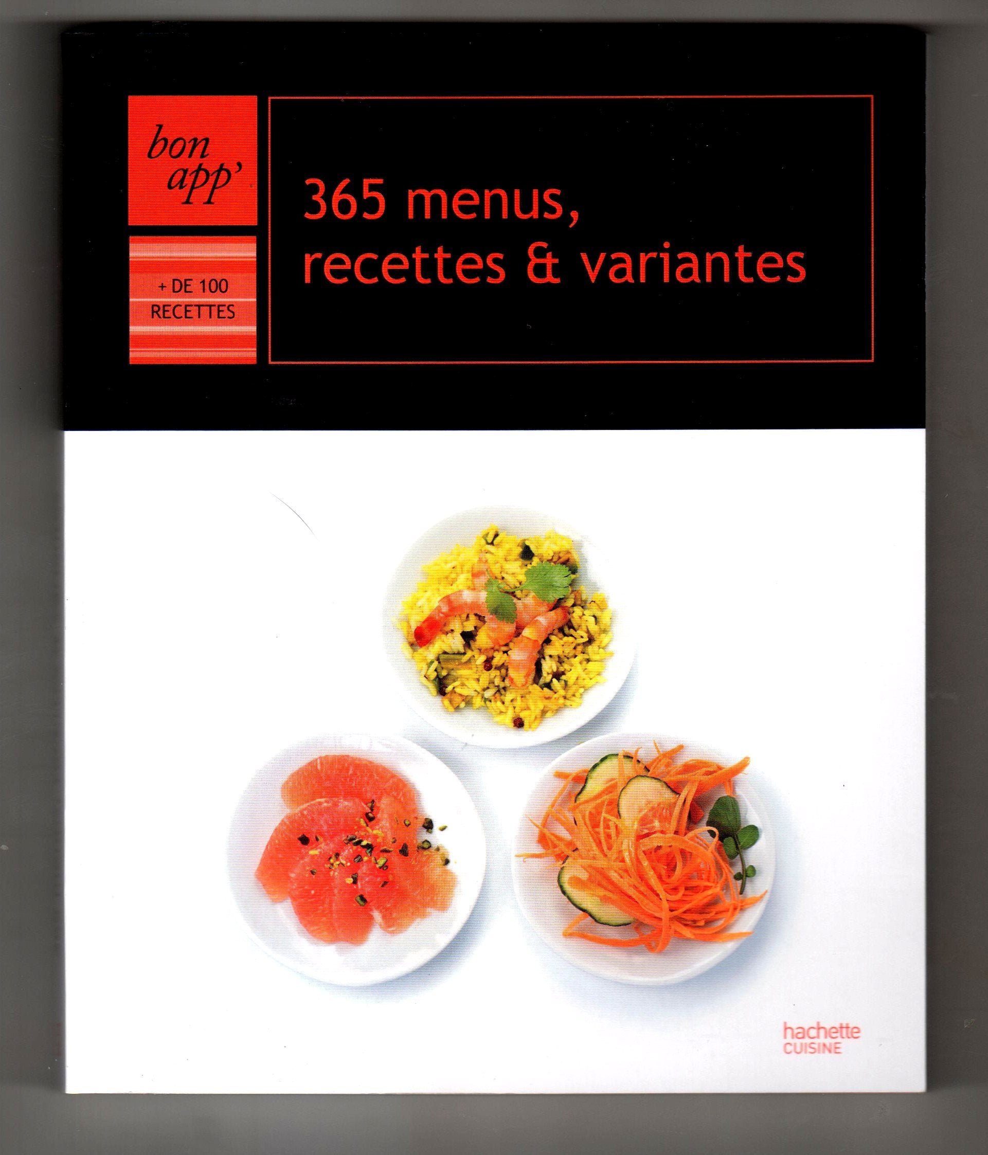 365 menus, recettes et variantes 9782012302266