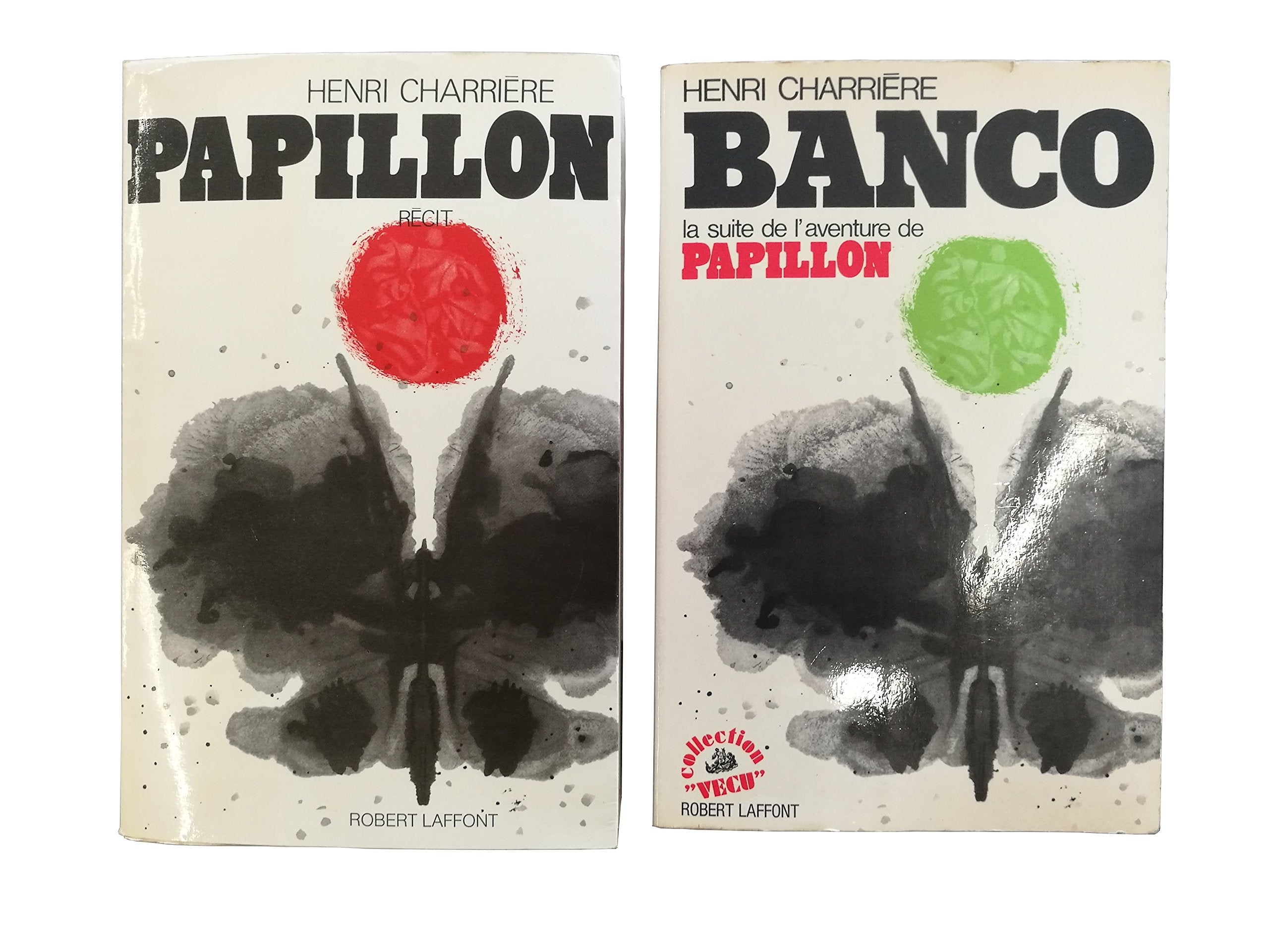 Henri Charrière lot 2 livres brochés: Papillon + Banco 1969/1972 0761835862033