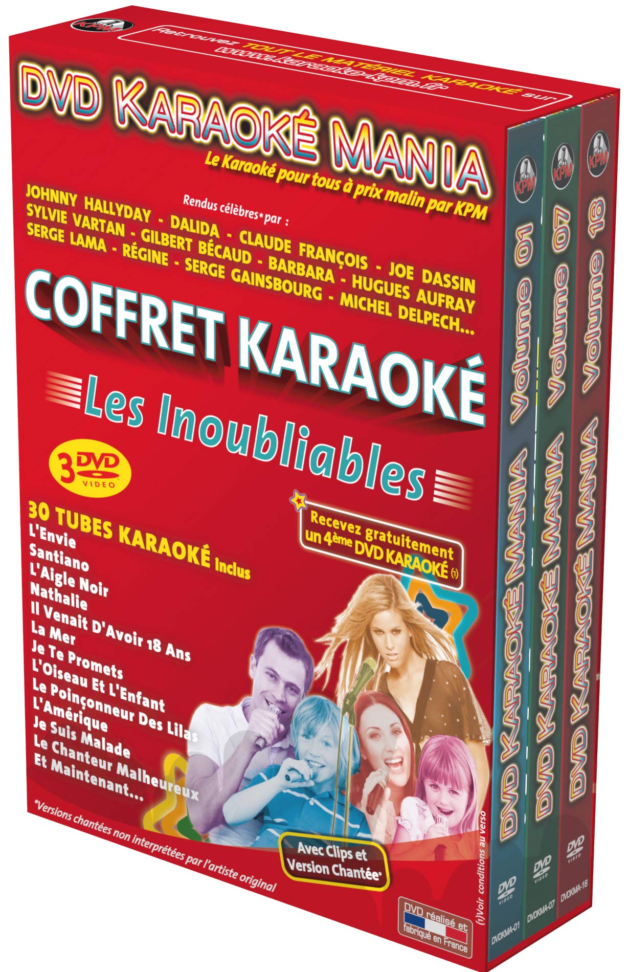 Coffret 3 DVD Karaoké Mania ''Les Inoubliables'' 3760074707614
