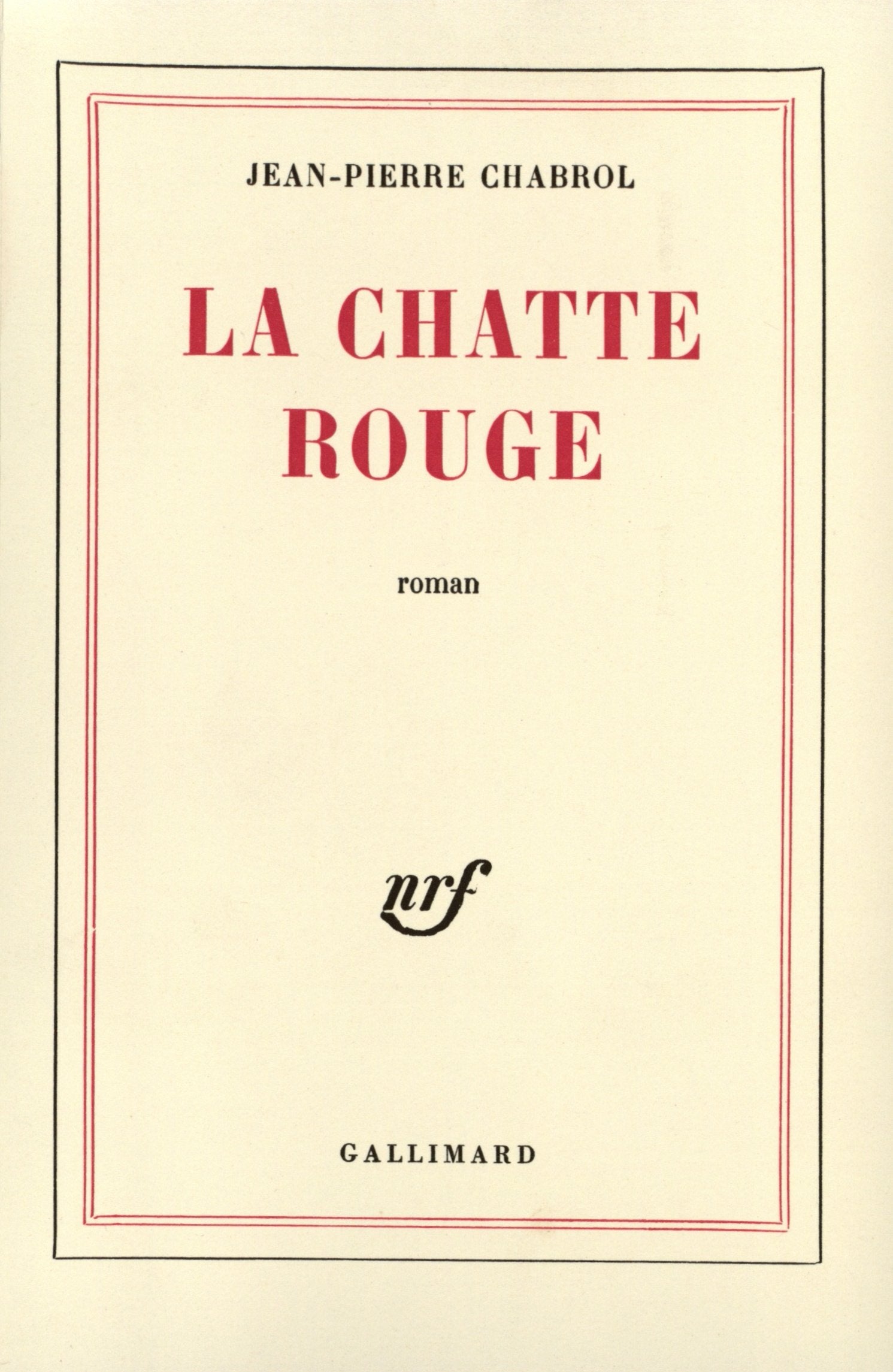 La Chatte rouge 9782070213283