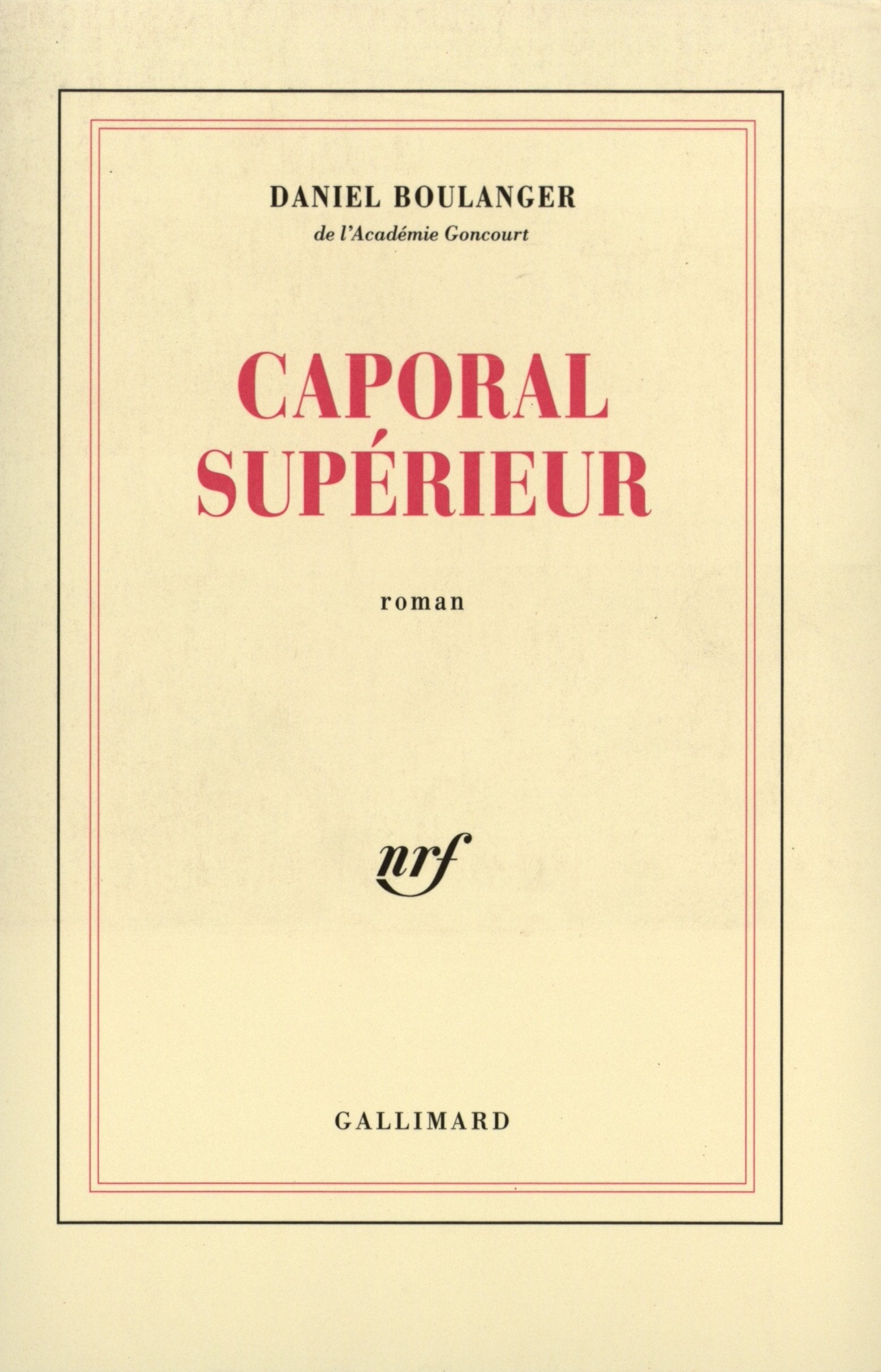 Caporal supérieur 9782070740826