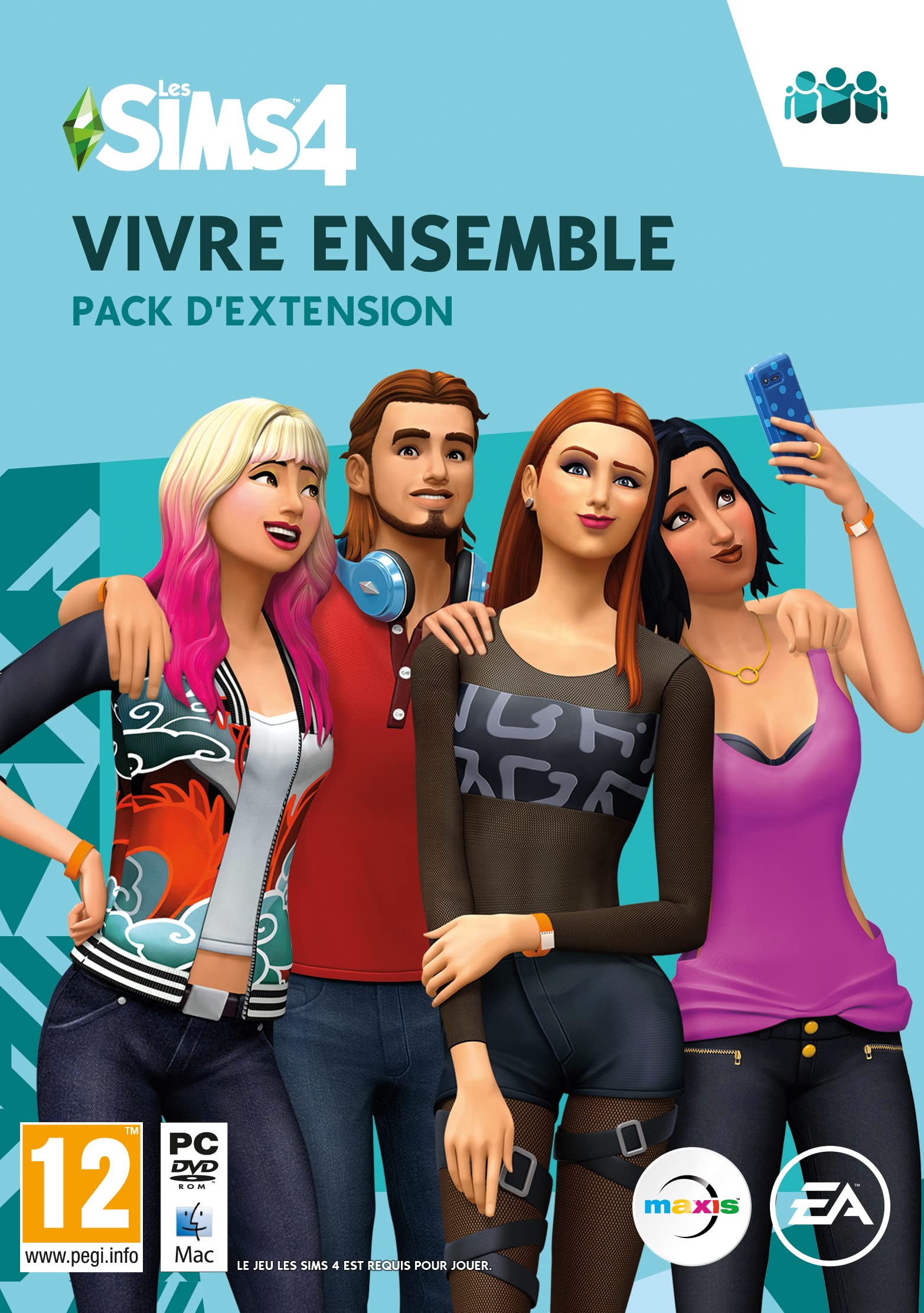 Les Sims 4 Vivre Ensemble (EP2) Pcwin | Code dans la Boite | Jeu Vidéo | Français 5030947112752