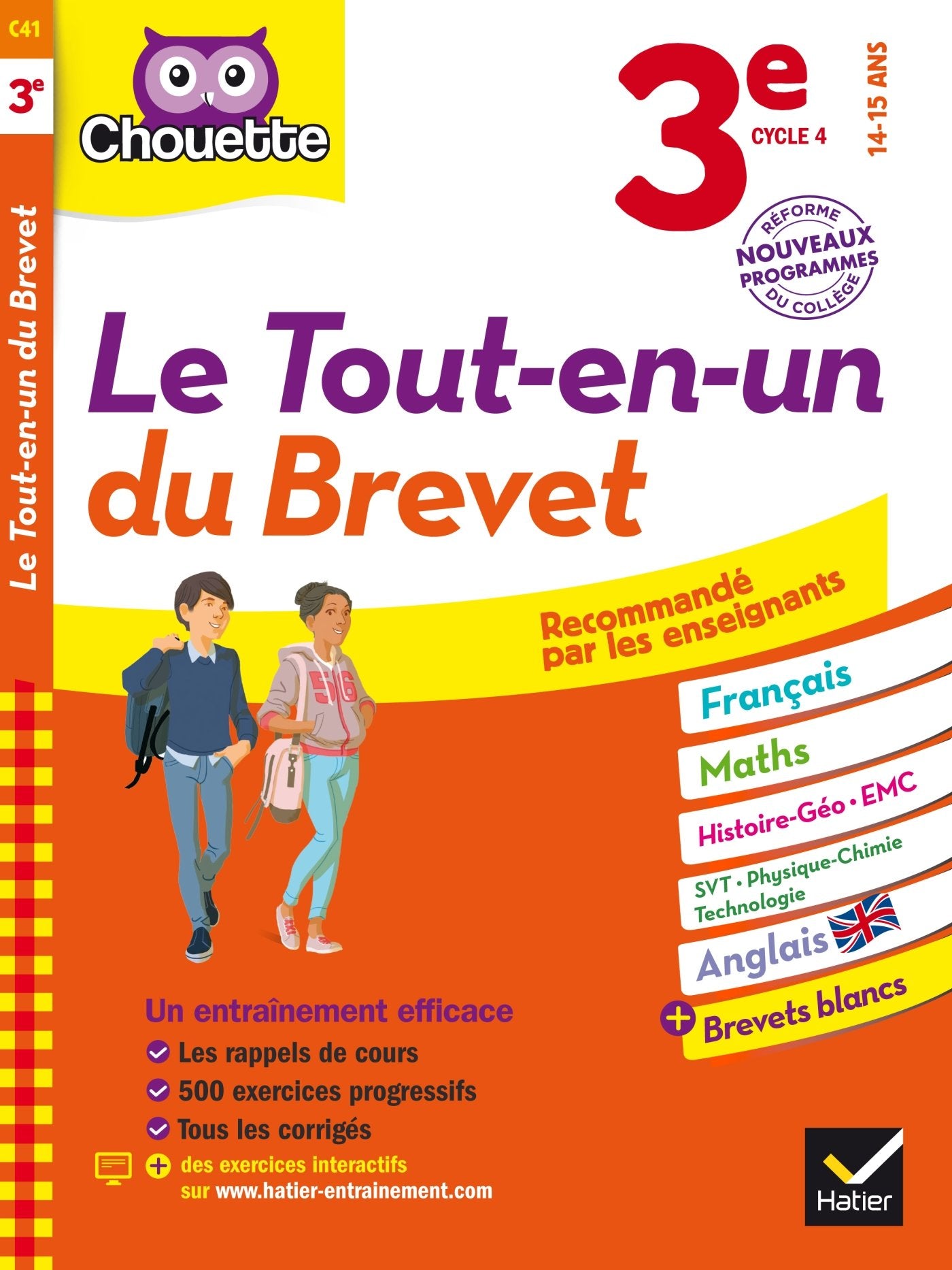 Chouette Le Tout en un 3e - Spécial Brevet: cahier d'entraînement dans toutes les matières 9782218997730