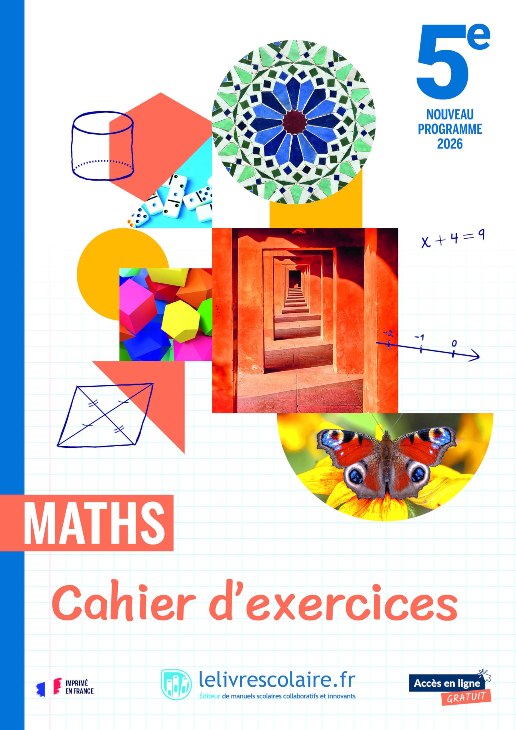 Mathématiques 5e: Cahier d'exercices 9791040008644