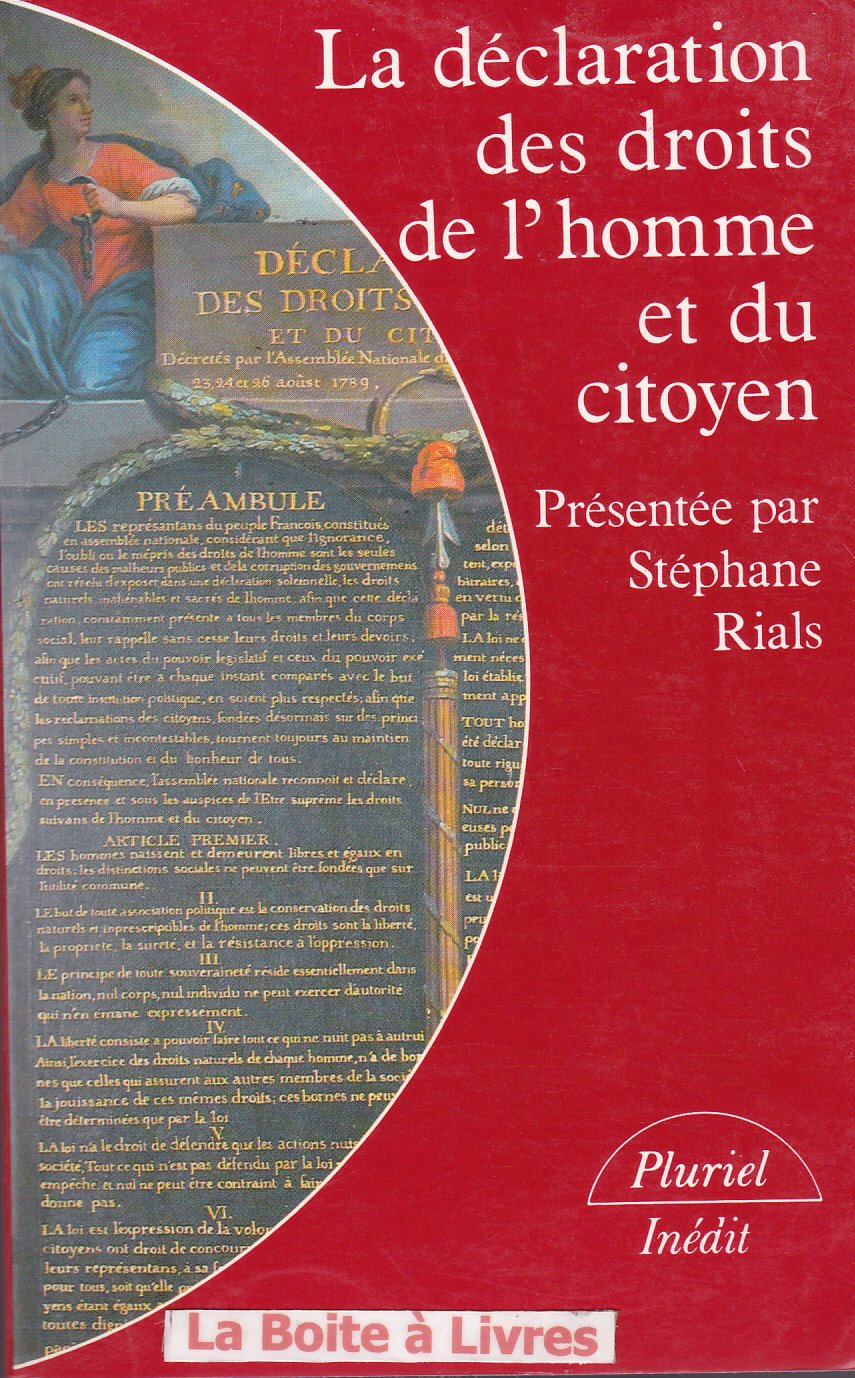 La Déclaration des droits de l'homme et du citoyen 9782010146718