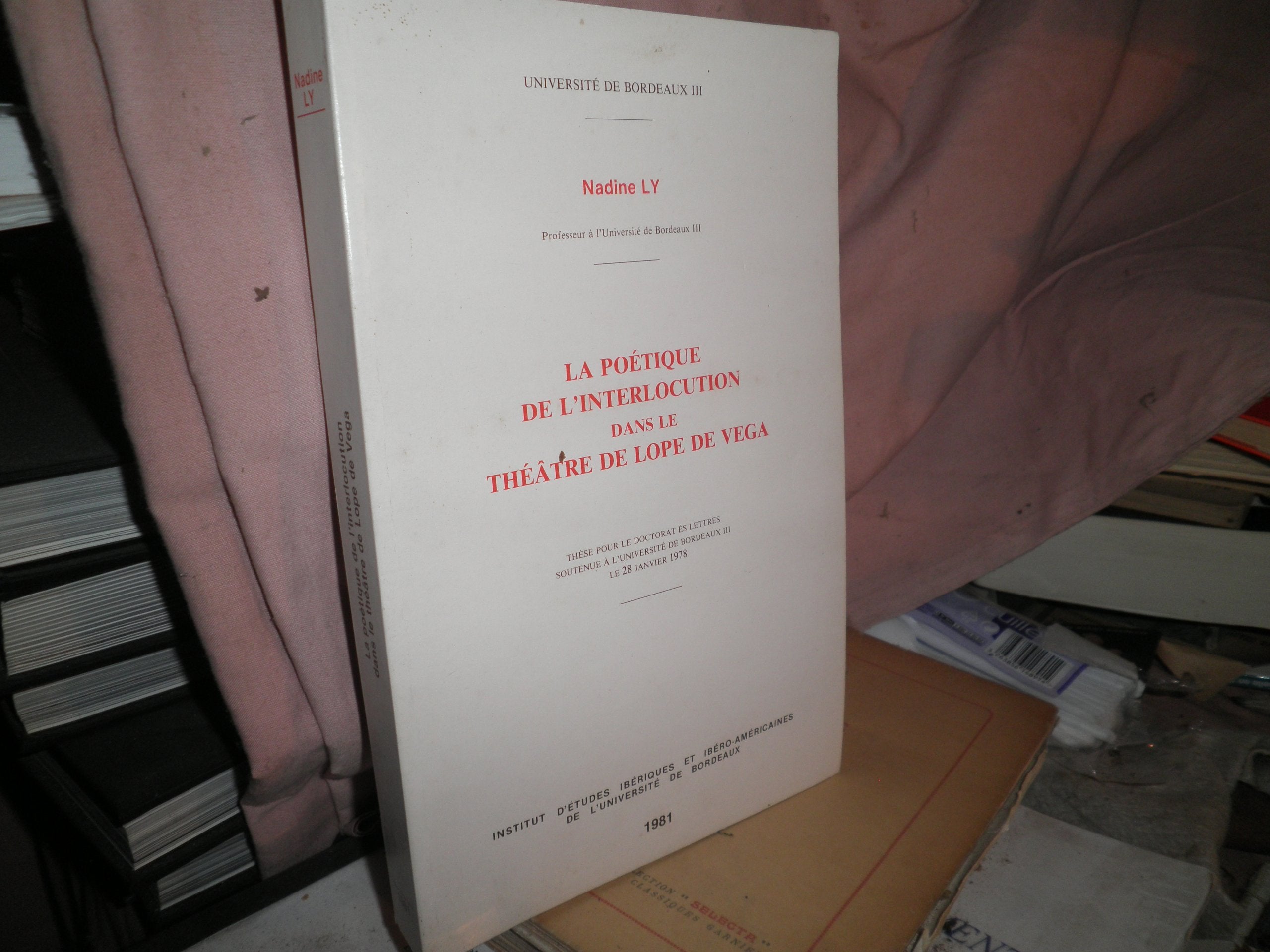 Poetique de l'interlocution dans le théatre de lope de vega 3260050835046