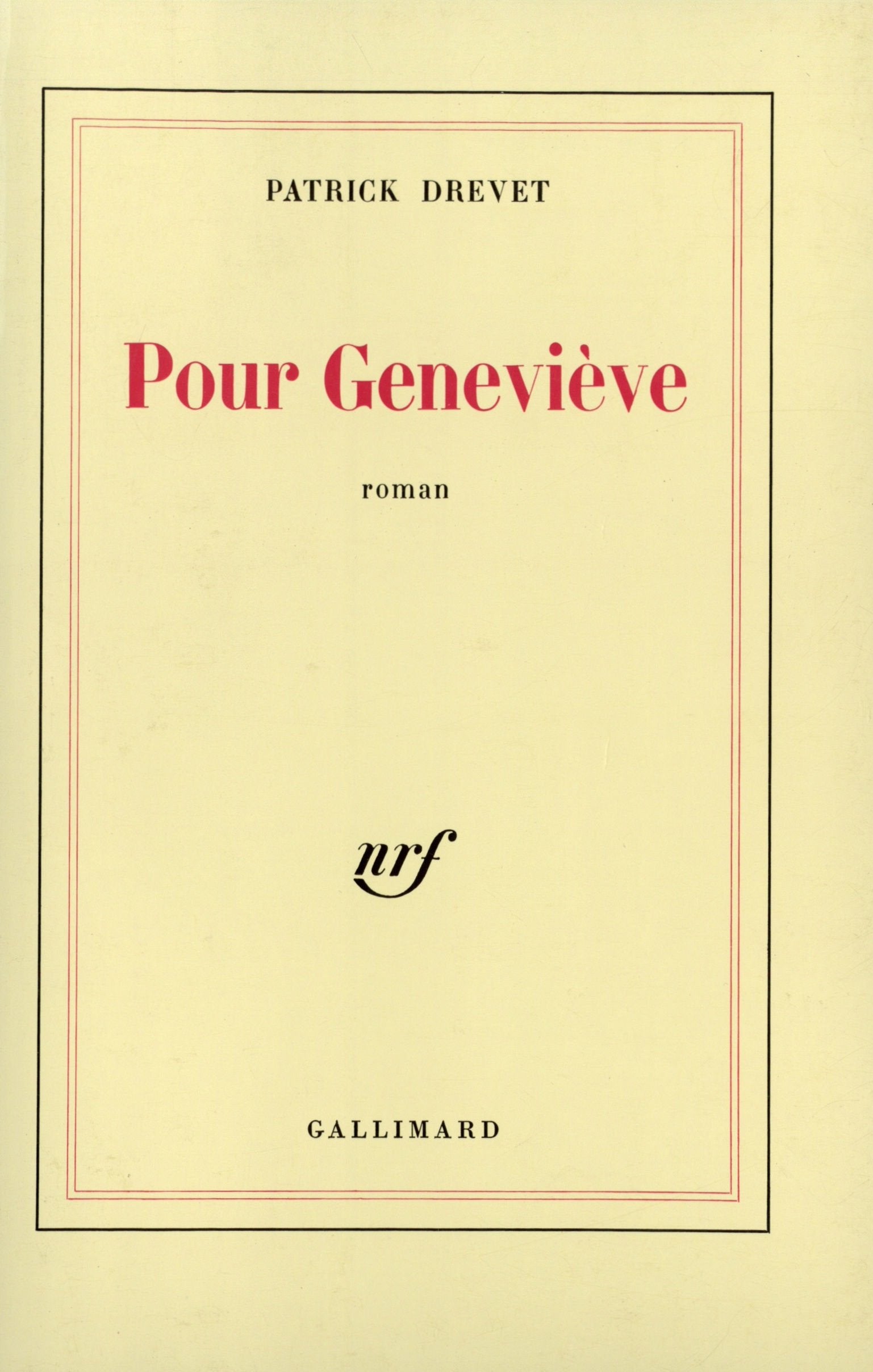 Pour Geneviève 9782070200498