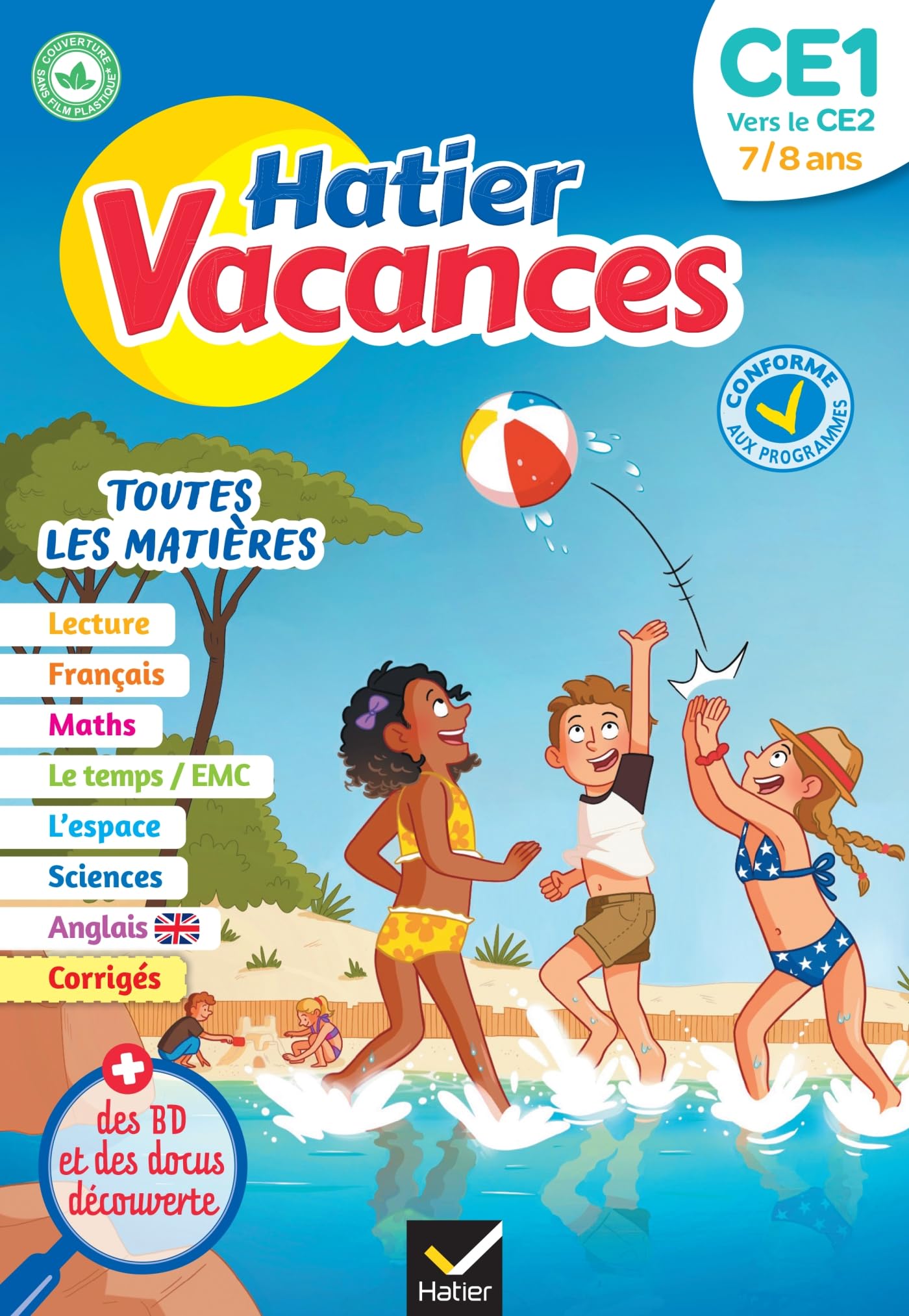 Cahier de vacances 2026 - Hatier vacances - Du CE1 vers le CE2 7/8 ans: pour réviser son année dans toutes les matières 9782401094499