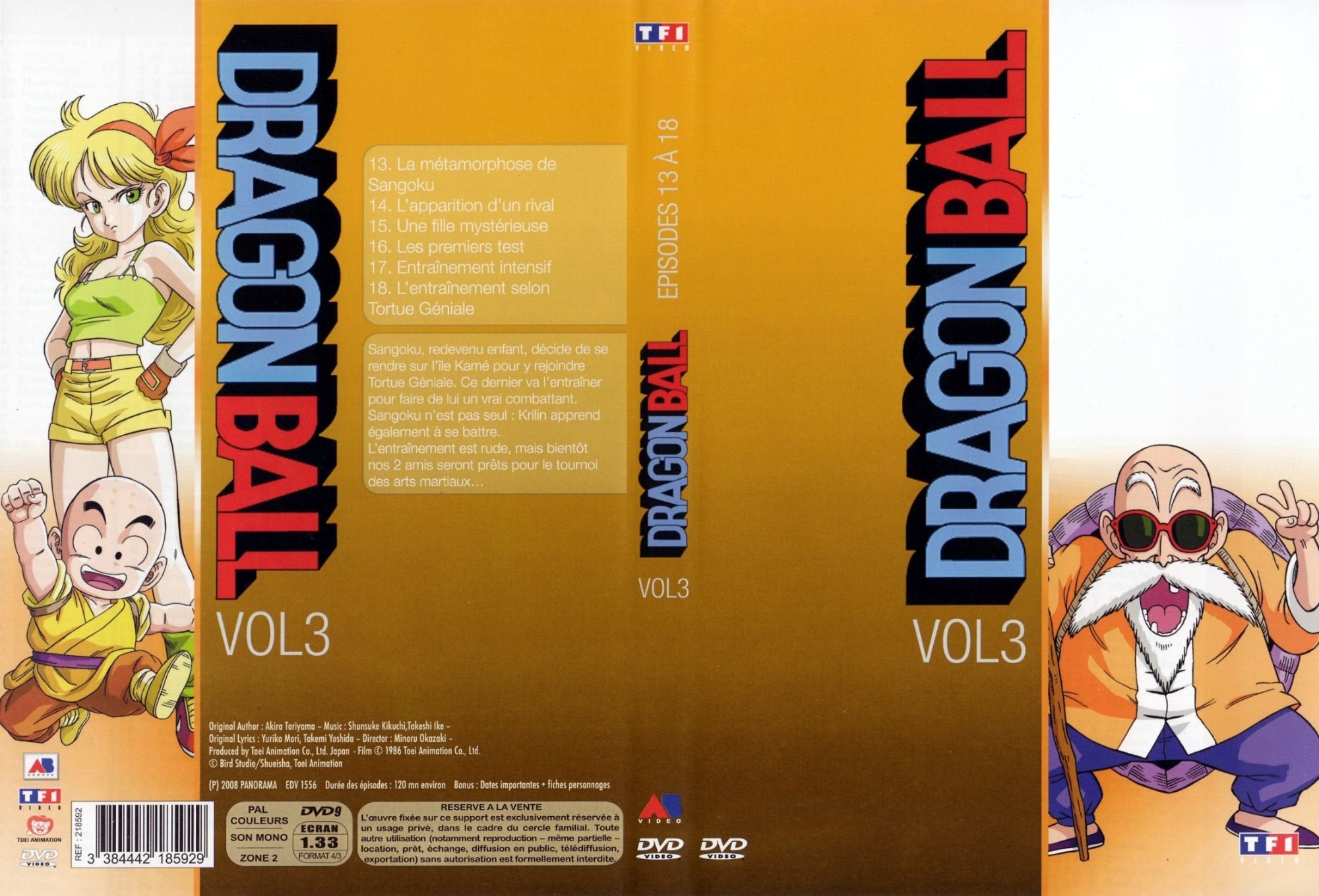 DRAGON BALL - VOLUME 3 - EPISODES 13 A 18 3384442185929