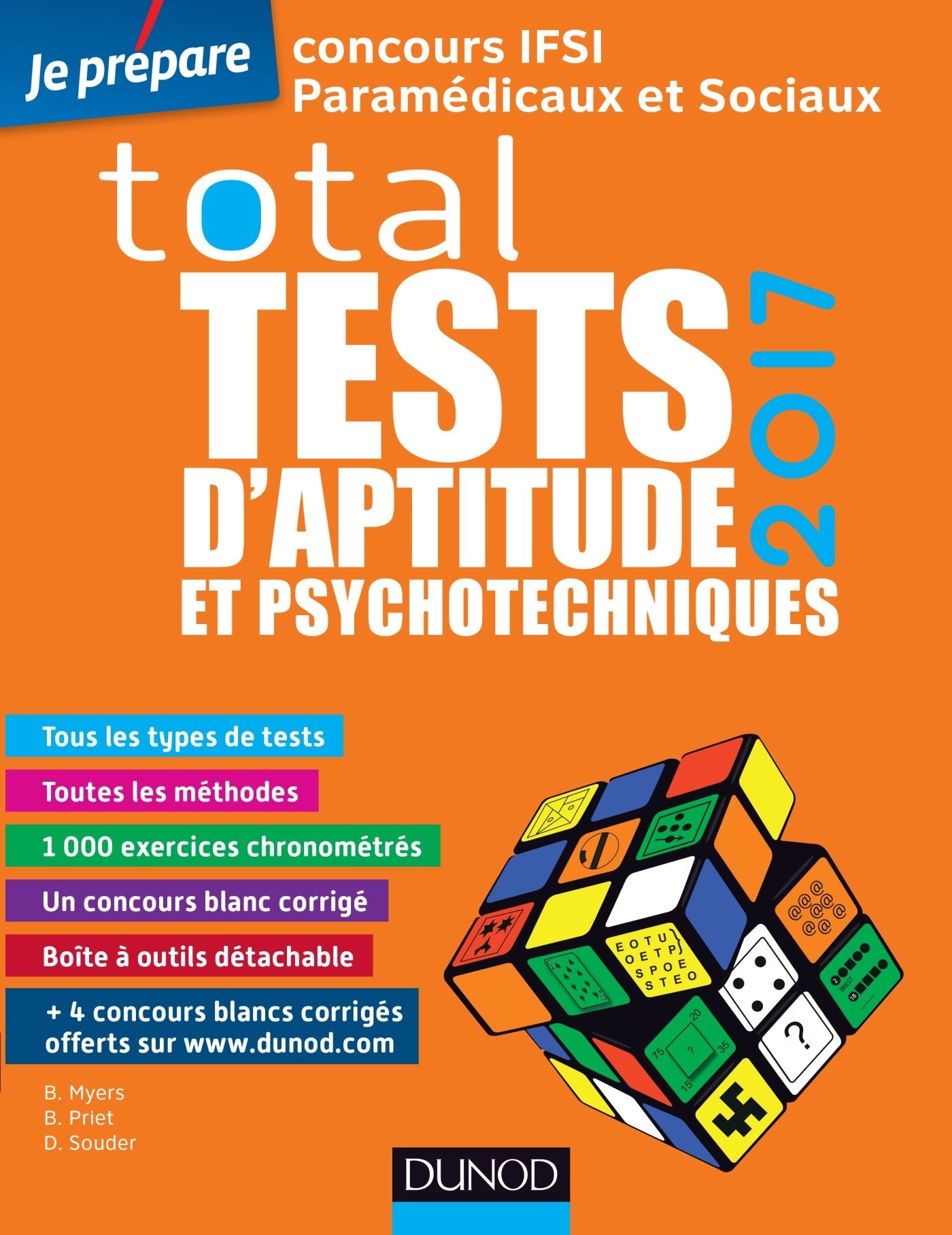 Total tests d'aptitude et psychotechniques: Concours IFSI paramédicaux et sociaux 9782100753628