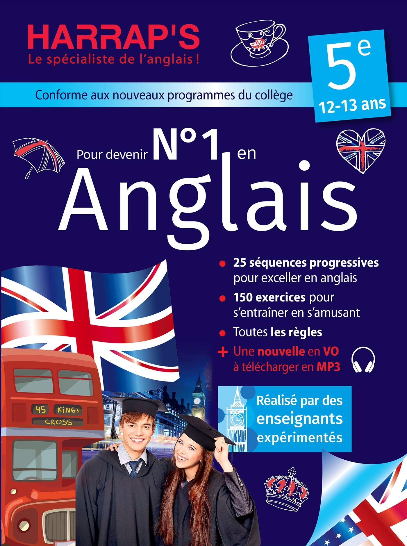 Numéro 1 en anglais 5e avec Harrap's 9782818706862