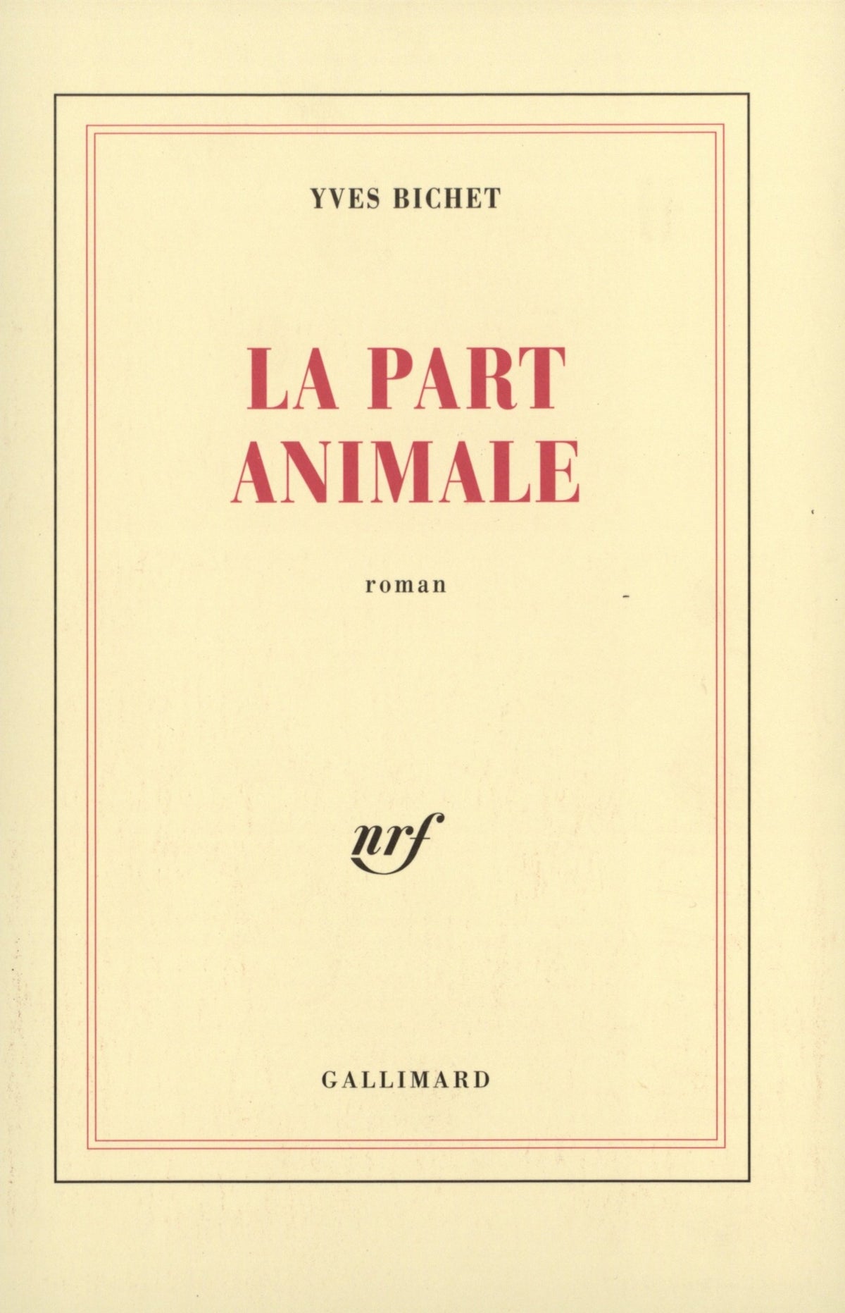 La part animale 9782070735792