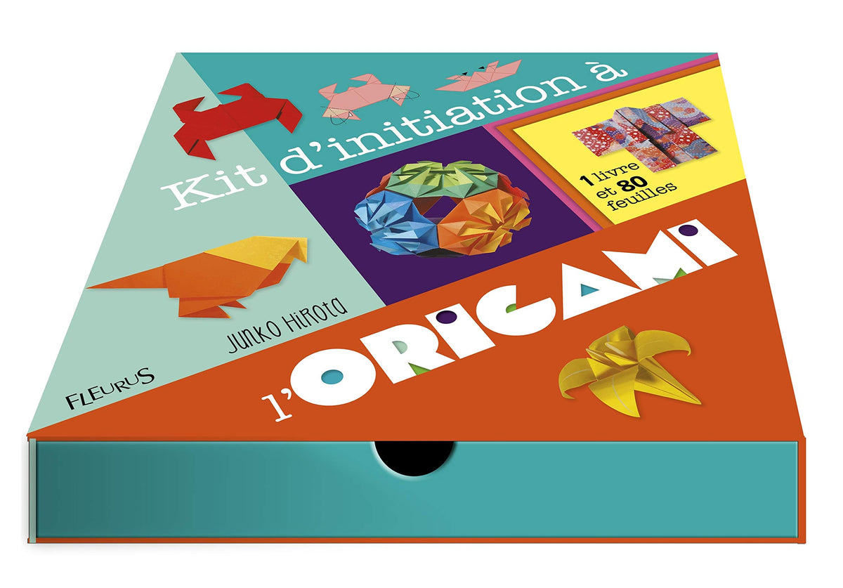 Kit d'initiation à l'origami: 1 livre et 80 feuilles 9782215155881