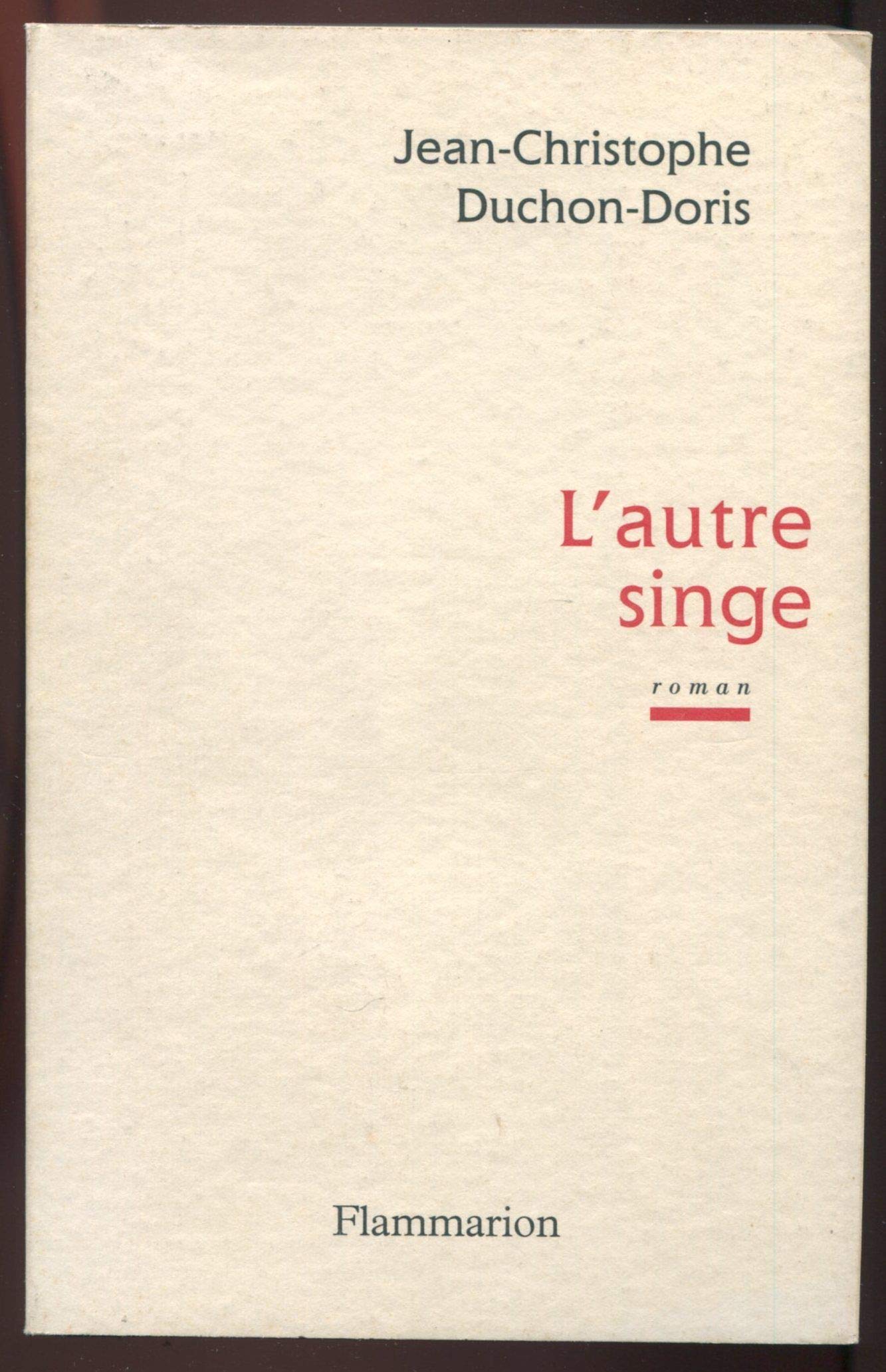 L'Autre Singe 9782080674050