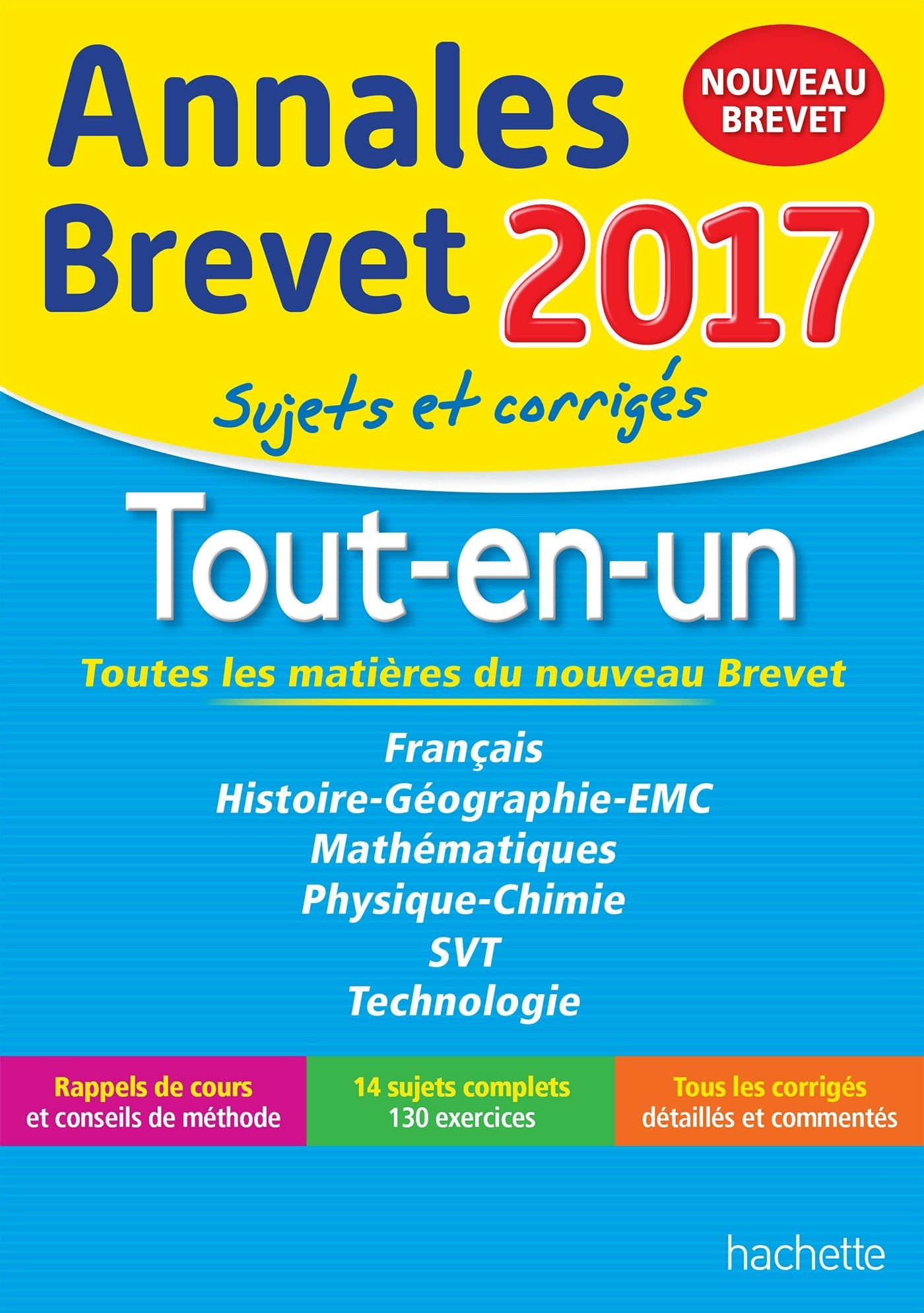 Annales Brevet 2017 le Tout-en-un 3e - Nouveau programme 2016 9782012903388