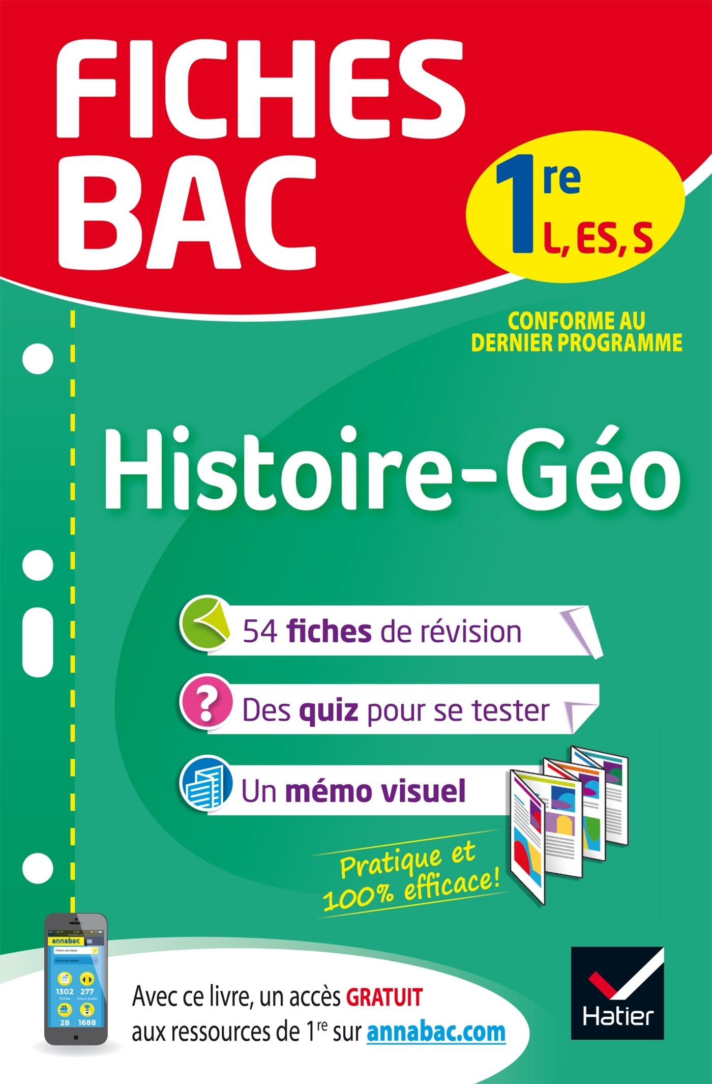 Histoire géographie 1re L, ES, S 9782401044432