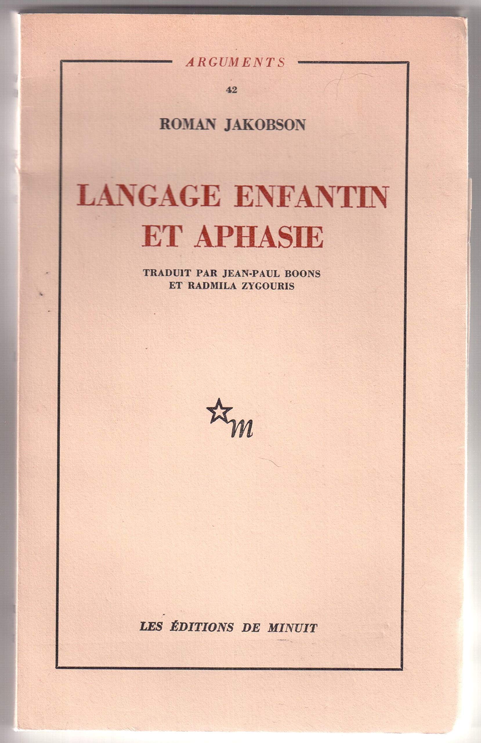 Langage enfantin et aphasie. 