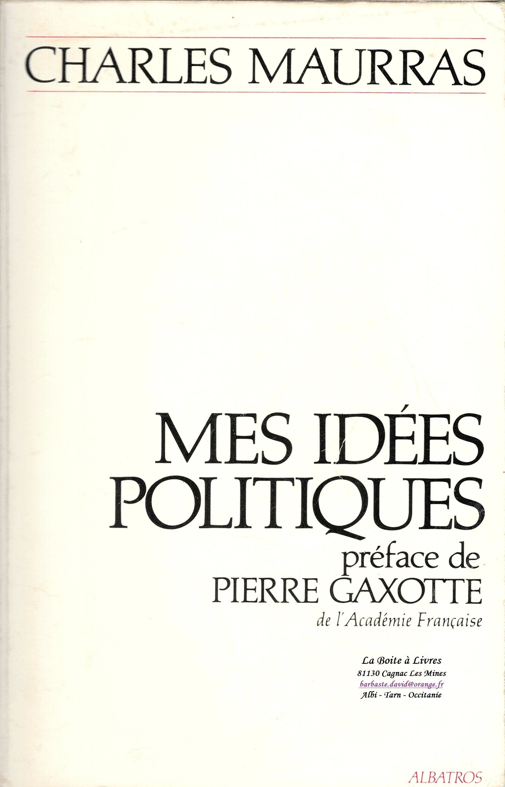 Mes idées politiques 9782727301073