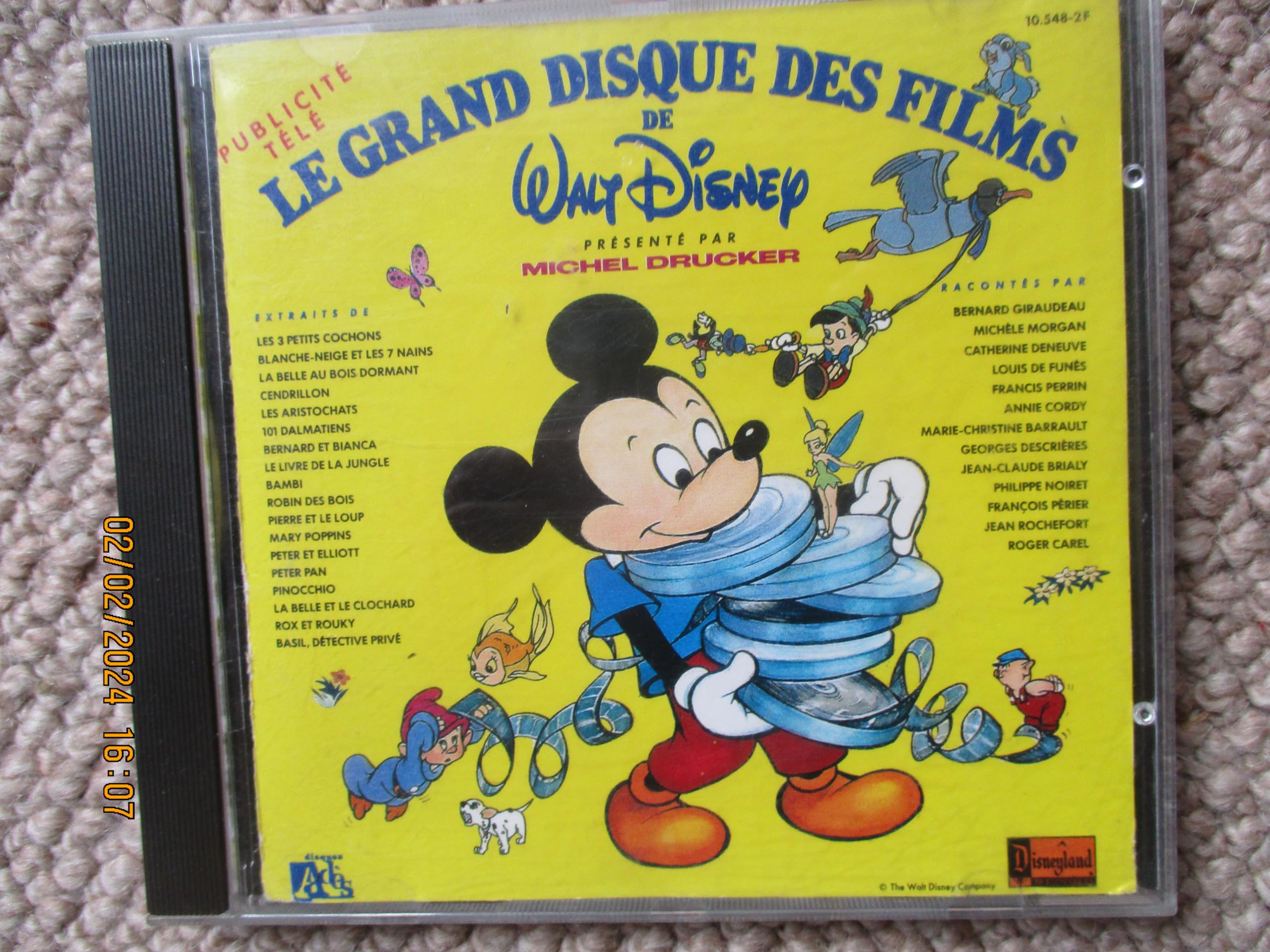 Le grand disque des films de Walt Disney présenté par Michel Drucker 3129671054826