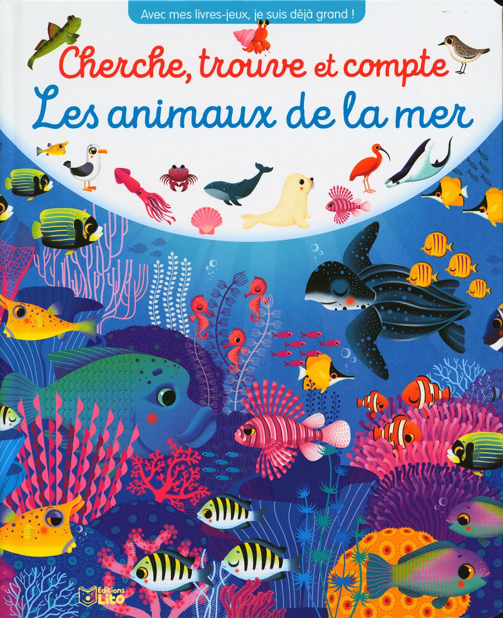 Cherche, trouve et compte Les animaux de la mer - Dès 3 ans 9782244303635