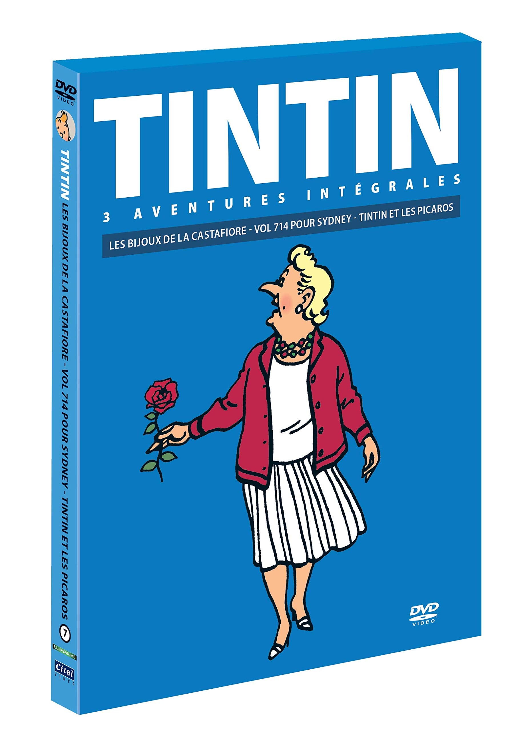 Tintin - 3 aventures - Vol. 7 : Les Bijoux de la Castafiore + Vol 714 pour Sidney + Tintin et les Picaros - Couvertures aléatoires 3309450030528