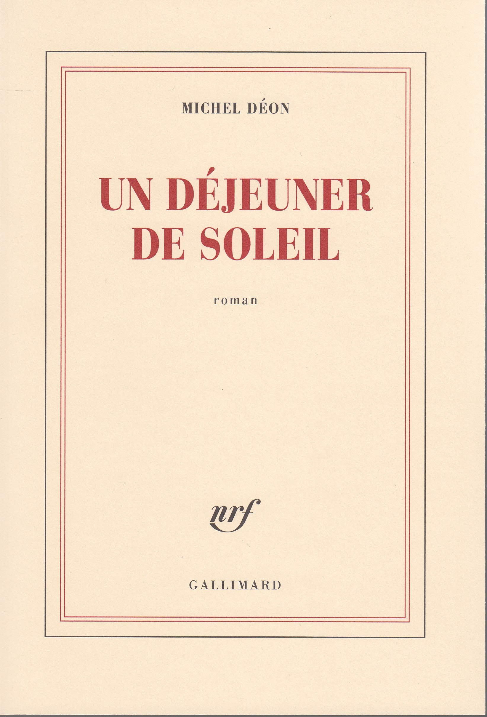 Un déjeuner de soleil 9782070252275